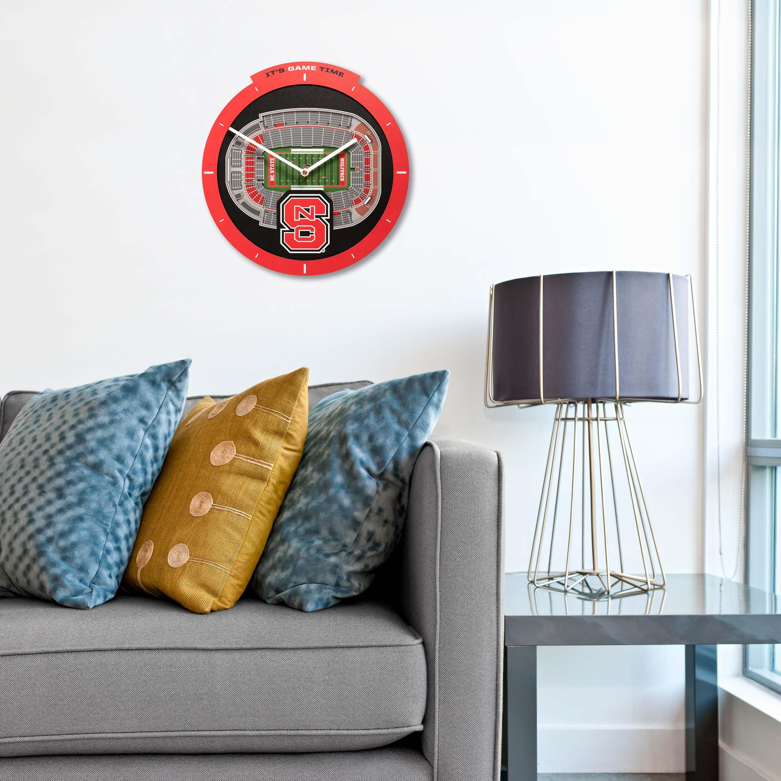 YouTheFan NCAA NC State Wolfpack 3D StadiumView Clock - Sports Collectibles, Sports Memorabilia, Sports Fan Shop, Sports Gifts