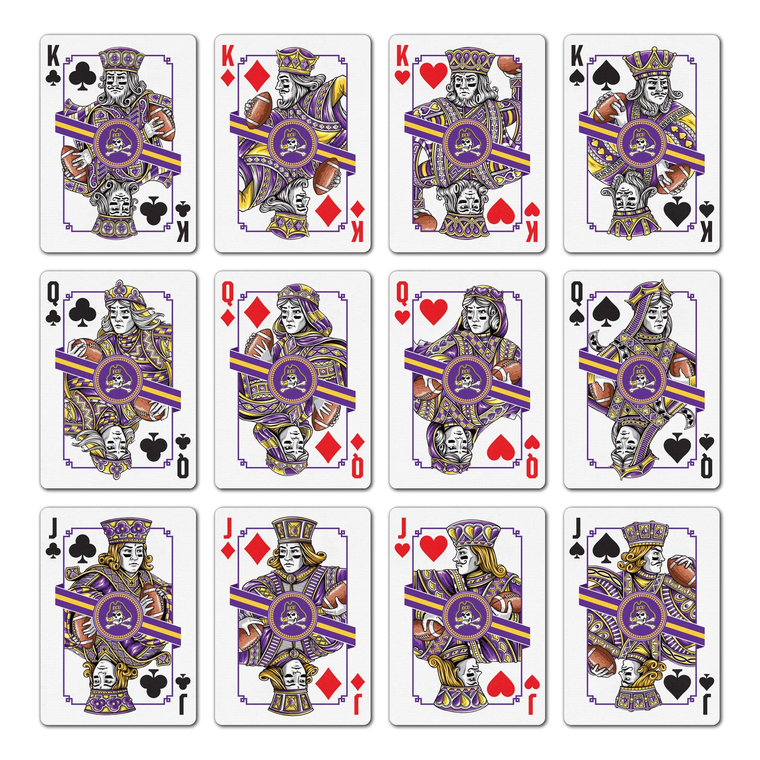 YouTheFan NCAA East Carolina Pirates Classic Series Playing Cards - Sports Collectibles, Sports Memorabilia, Sports Fan Shop, Sports Gifts