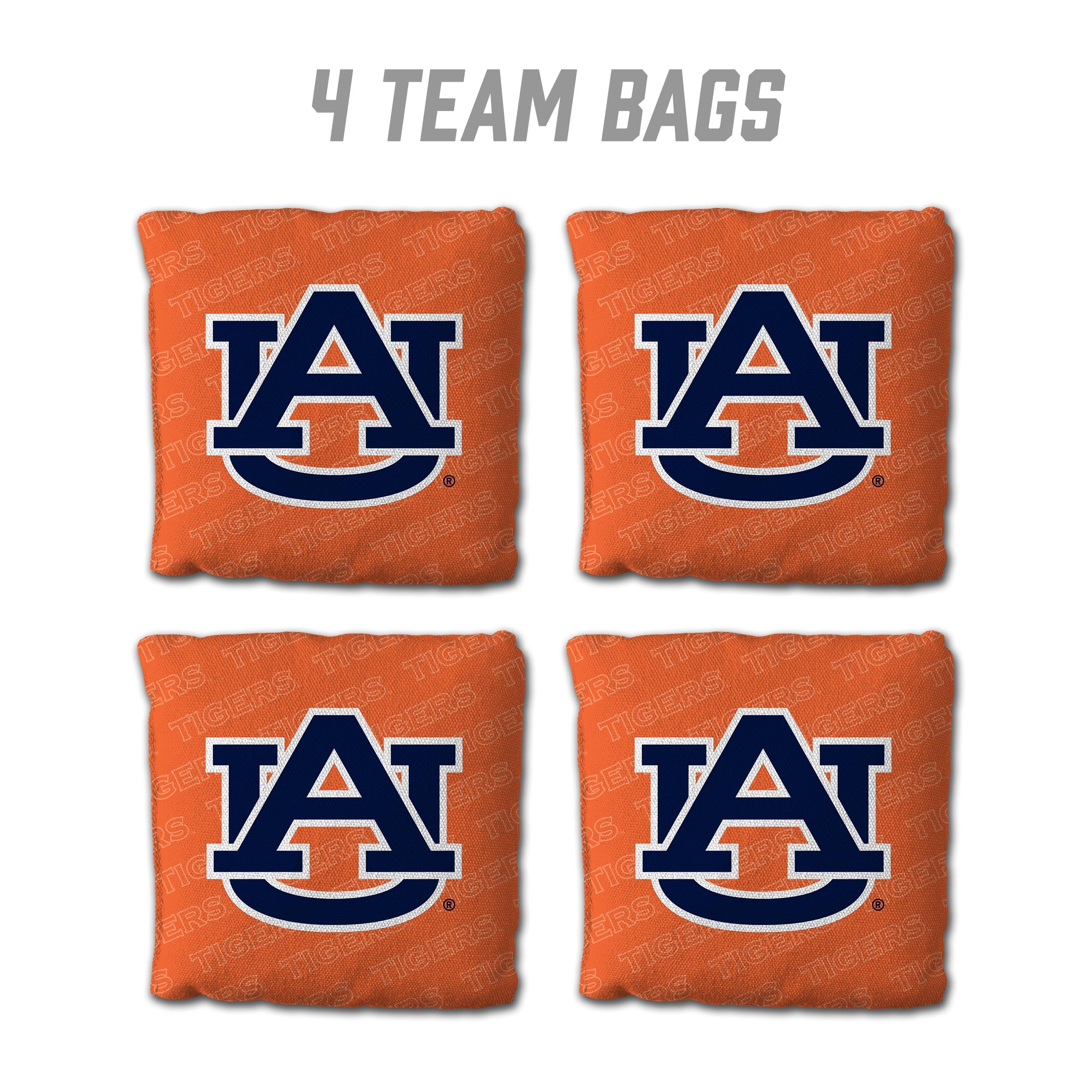 YouTheFan NCAA Auburn Tigers Cornhole Bags - 4PK - Orange - Sports Collectibles, Sports Memorabilia, Sports Fan Shop, Sports Gifts