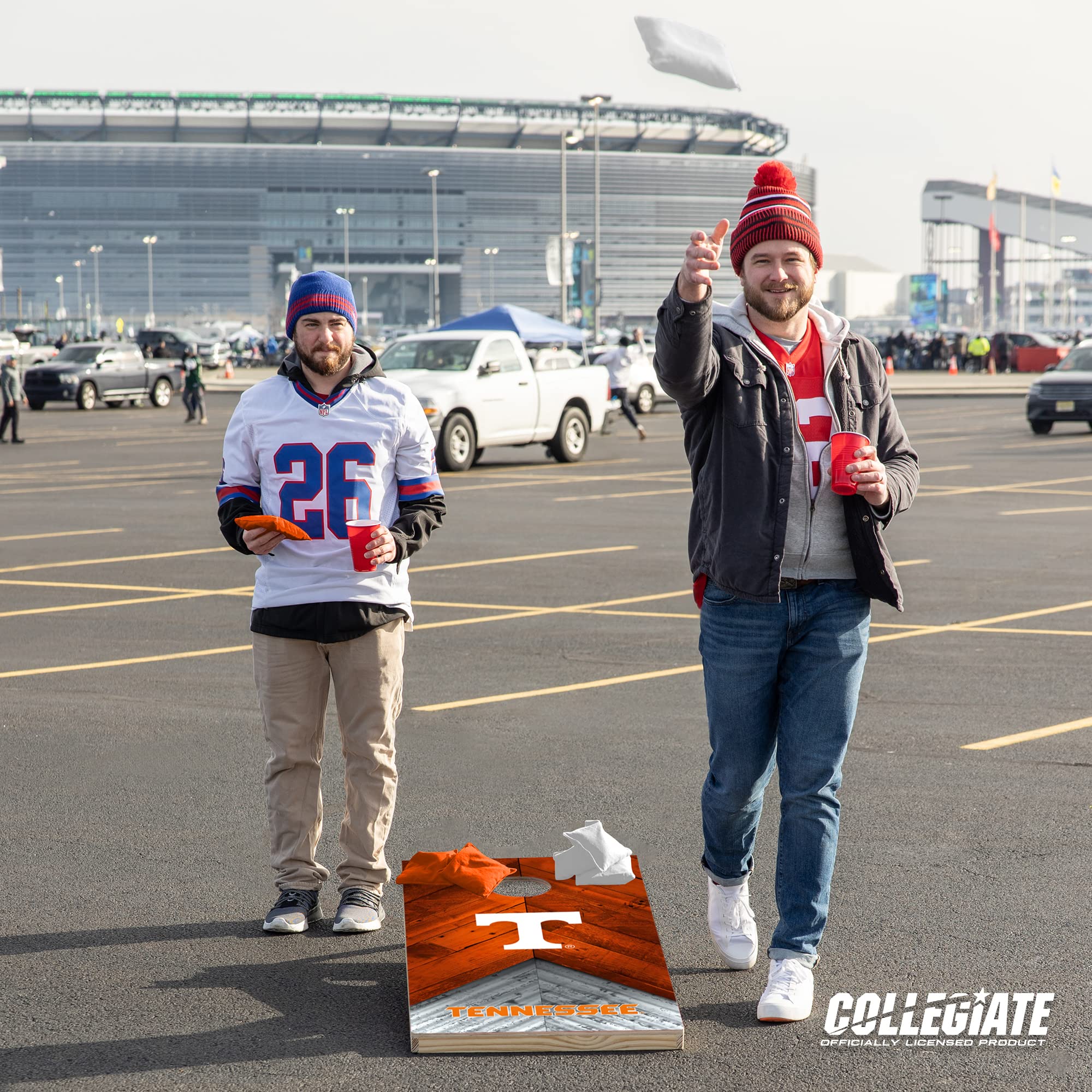 Wild Sports Tennessee Volunteers 2' x 4' Regulation Size Solid Wood College Cornhole Set with Direct Print HD Team Graphics Great Gift for Any NCAA Fan! Bean Bag Toss Family Outdoor Game - Sports Collectibles, Sports Memorabilia, Sports Fan Shop, Sports Gifts