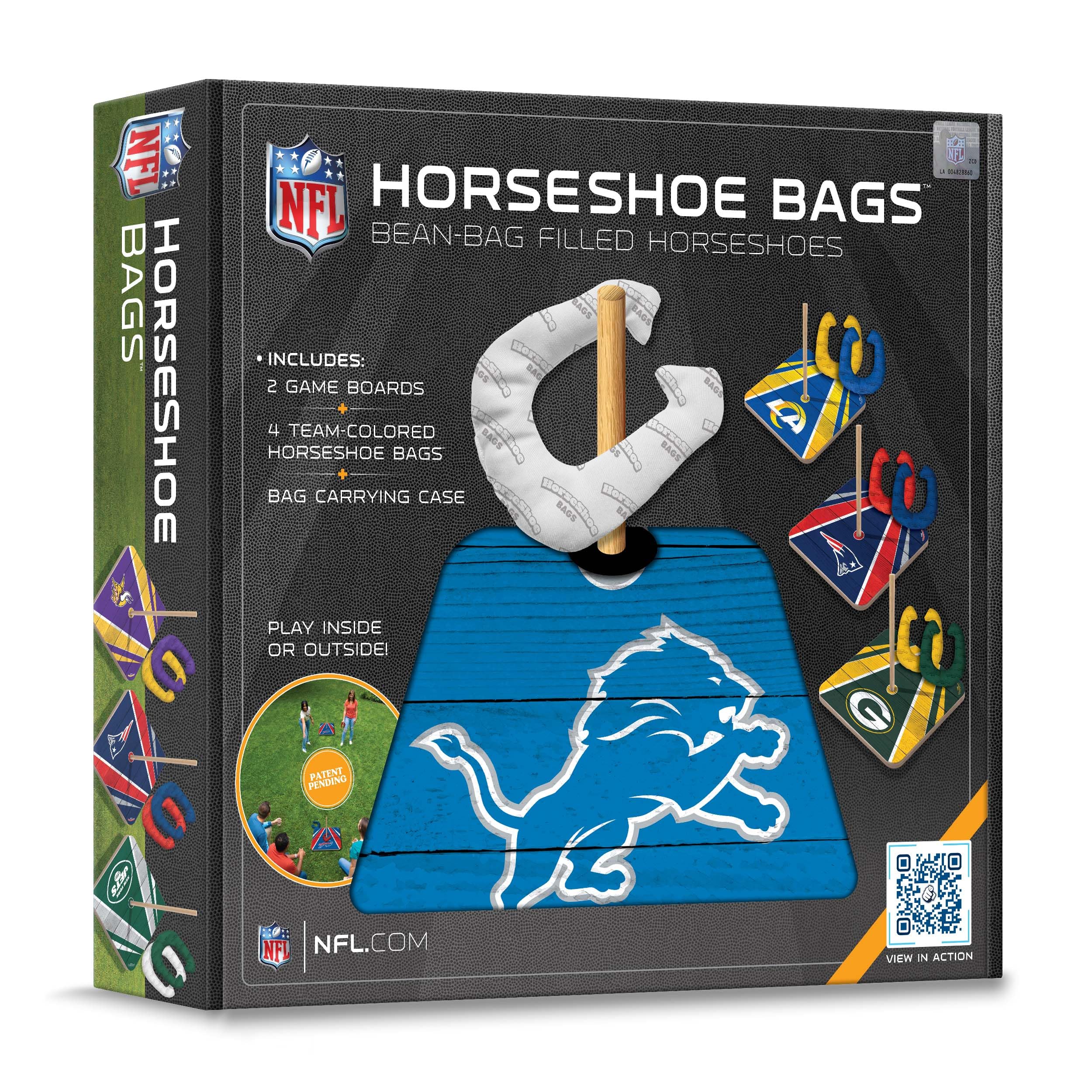 YouTheFan NFL Detroit Lions Horseshoe Bags Game - Sports Collectibles, Sports Memorabilia, Sports Fan Shop, Sports Gifts