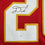 Framed Autographed/Signed Damien Williams 35x39 Kansas City Red Football Jersey JSA COA