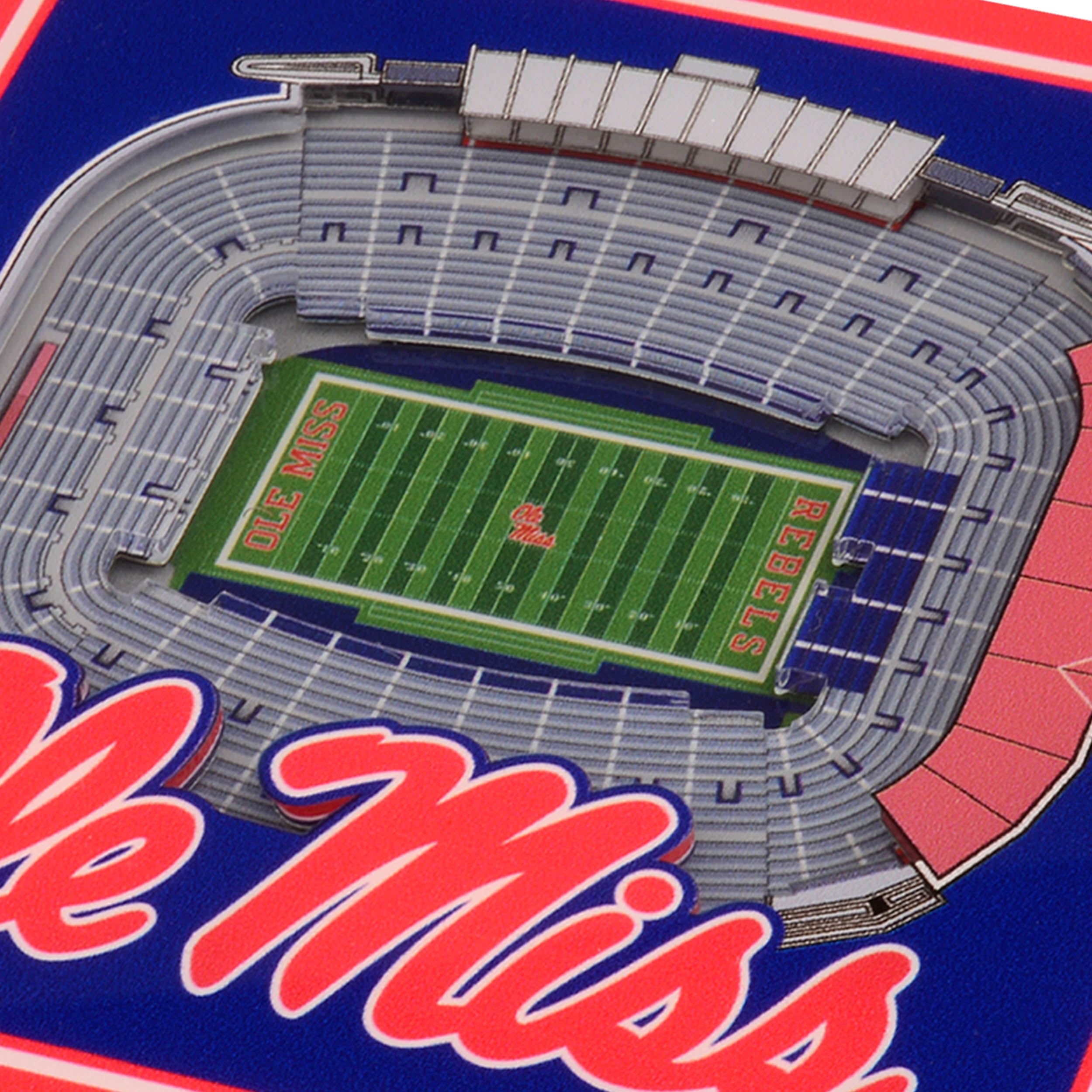YouTheFan NCAA Mississippi Rebels Licensed Fan Cribbage Wood Board Game - Sports Collectibles, Sports Memorabilia, Sports Fan Shop, Sports Gifts