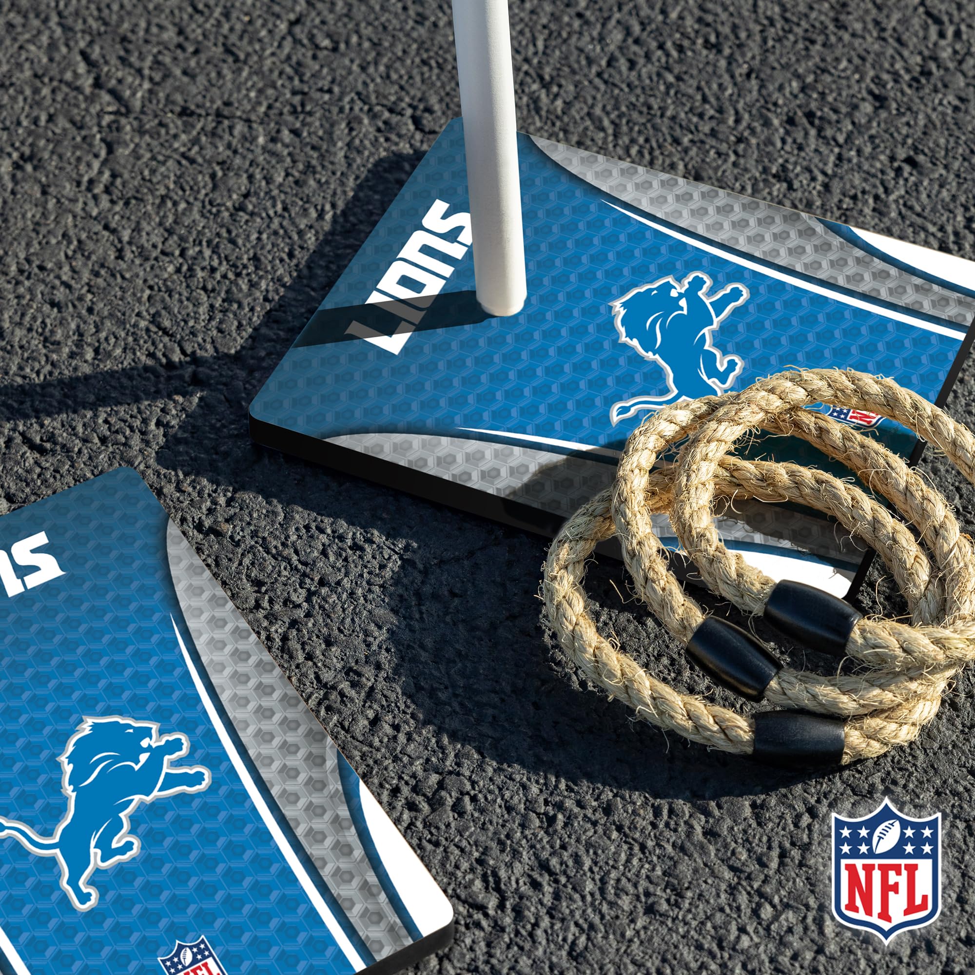 Wild Sports NFL Quoits Set with Direct Print HD Team Graphics – Tailgate Ring Toss Game – Great Gift for Any Football Fan! Ring Toss Family Outdoor Games for The Beach, BBQ, or Tailgate Party - Sports Collectibles, Sports Memorabilia, Sports Fan Shop, Sports Gifts