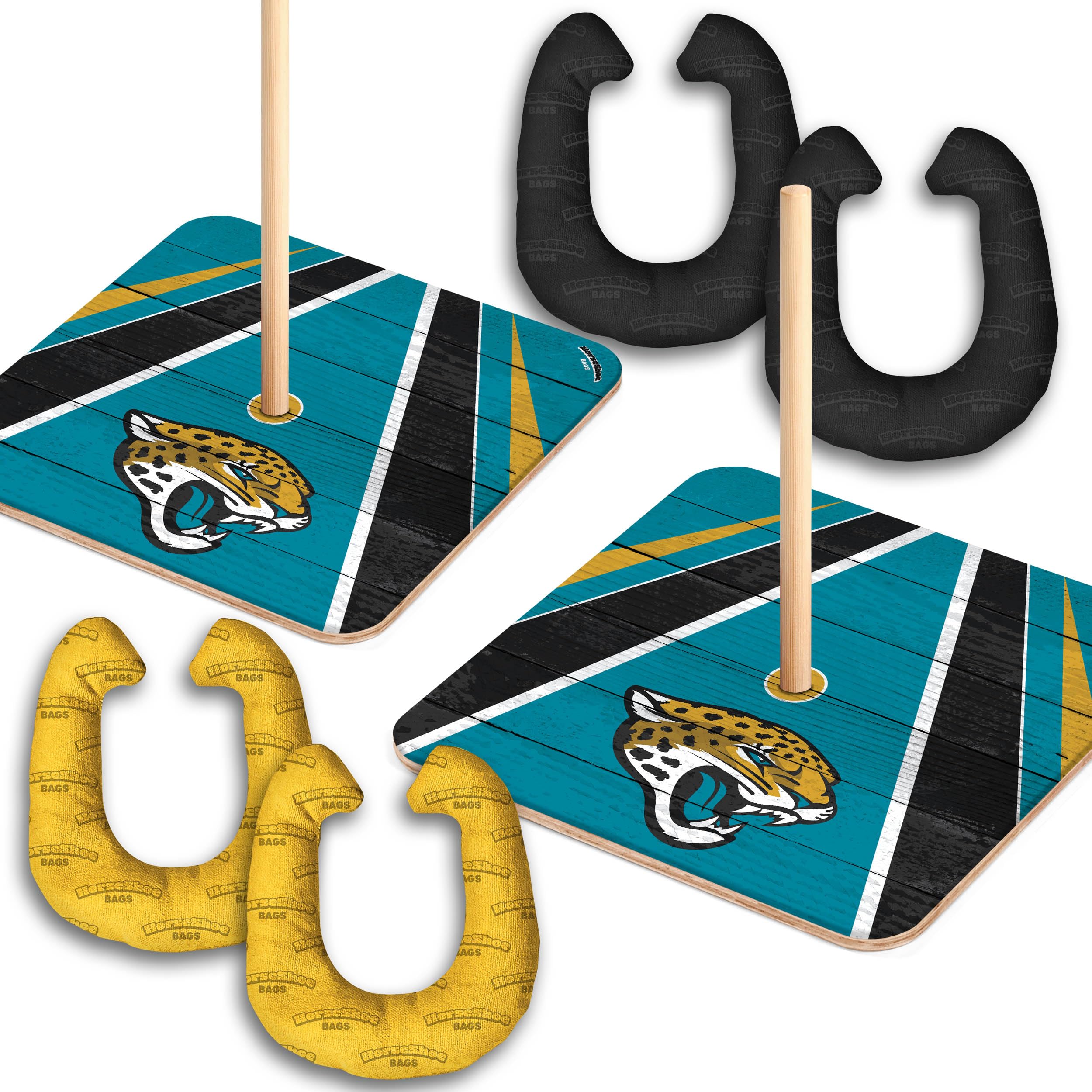 YouTheFan NFL Jacksonville Jaguars Horseshoe Bags Game - Sports Collectibles, Sports Memorabilia, Sports Fan Shop, Sports Gifts