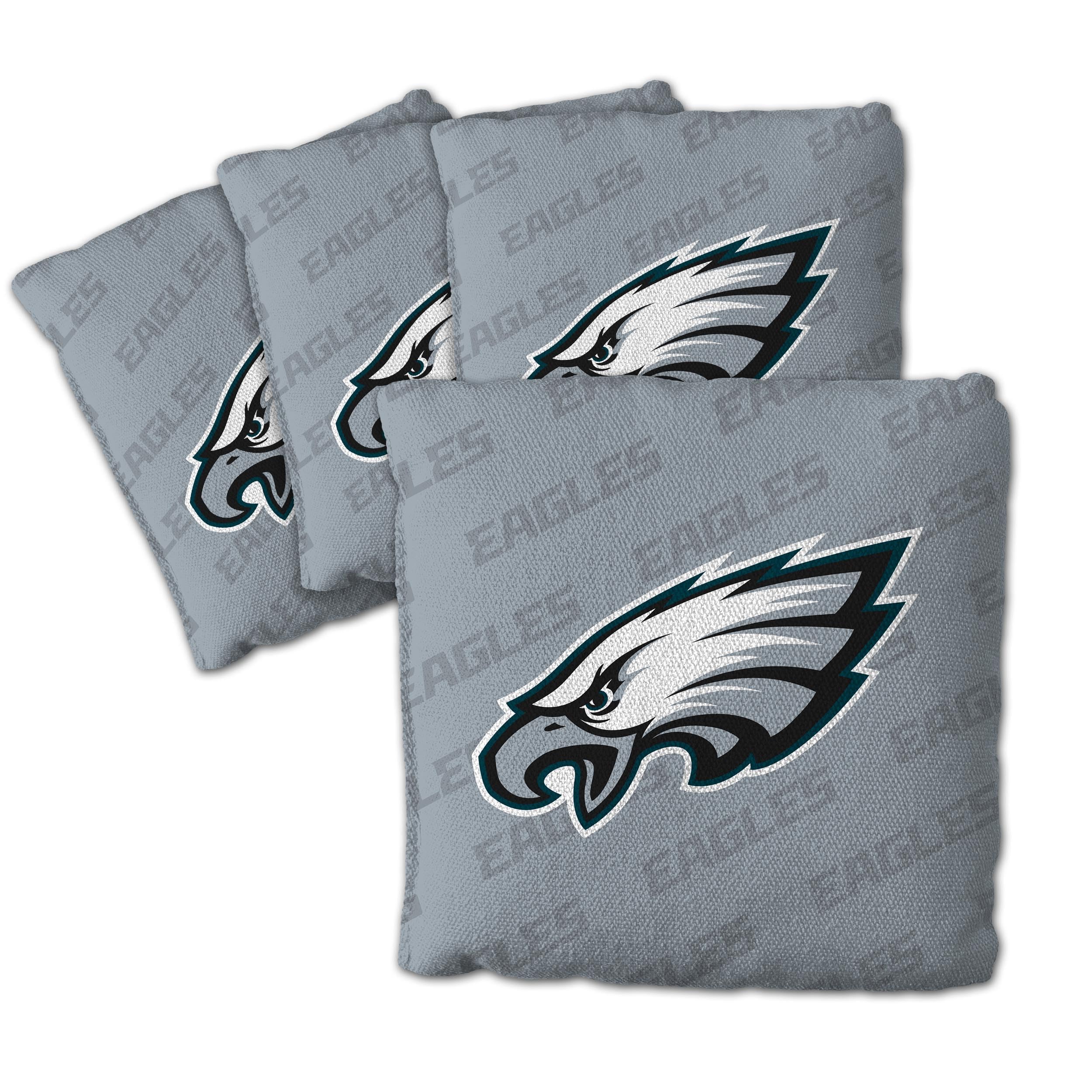 YouTheFan NFL Philadelphia Eagles Cornhole Bags - 4PK - Grey - Sports Collectibles, Sports Memorabilia, Sports Fan Shop, Sports Gifts