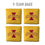 YouTheFan NCAA Iowa State Cyclones Cornhole Bags - 4PK - Yellow - Sports Collectibles, Sports Memorabilia, Sports Fan Shop, Sports Gifts
