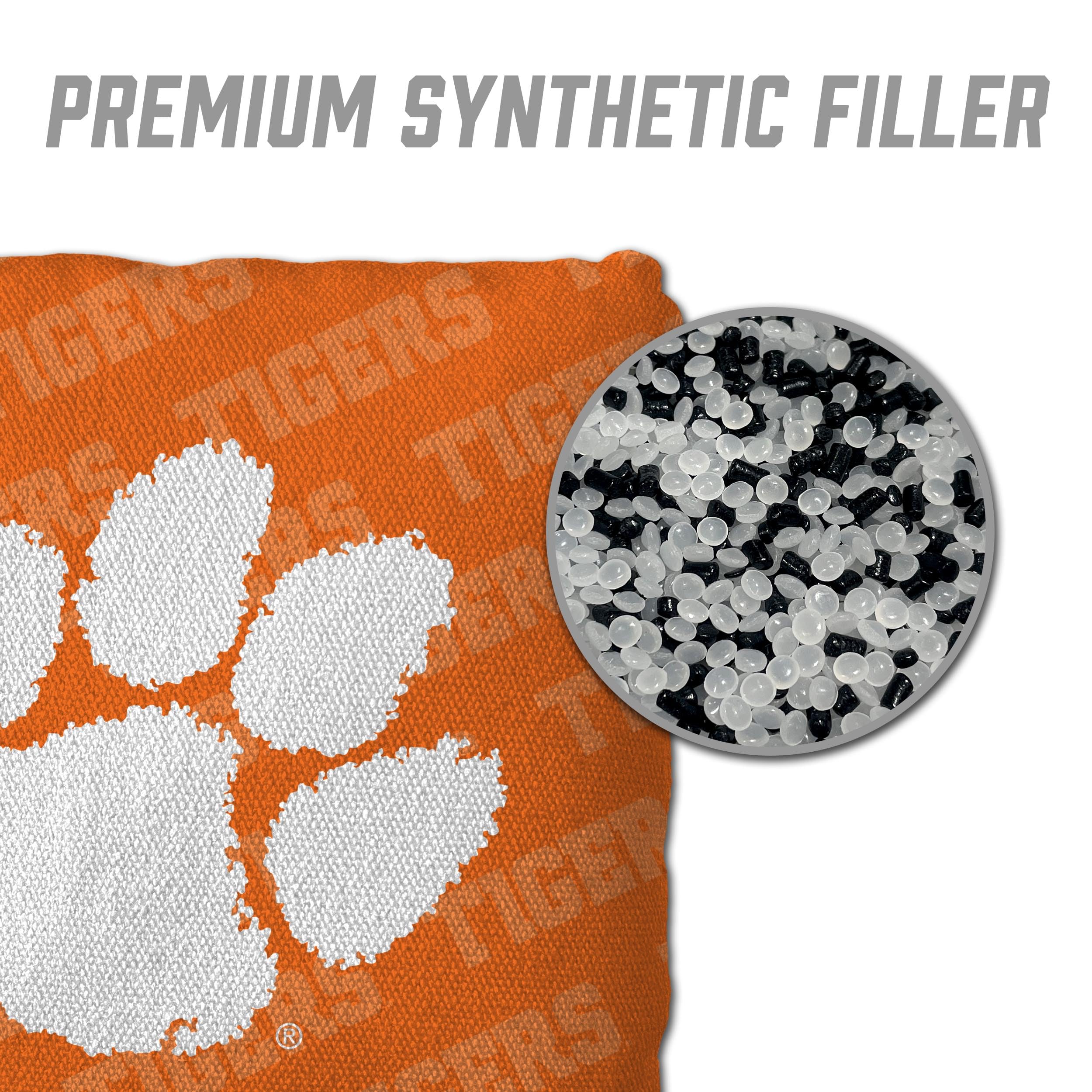YouTheFan NCAA Clemson Tigers Cornhole Bags - 4PK - Orange - Sports Collectibles, Sports Memorabilia, Sports Fan Shop, Sports Gifts