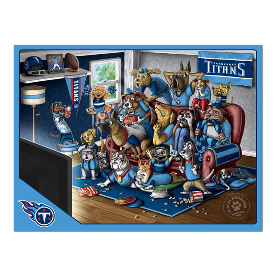 YouTheFan NFL Tennessee Titans Purebred Fans 500pc Puzzle - A Real Nailbiter - Sports Collectibles, Sports Memorabilia, Sports Fan Shop, Sports Gifts