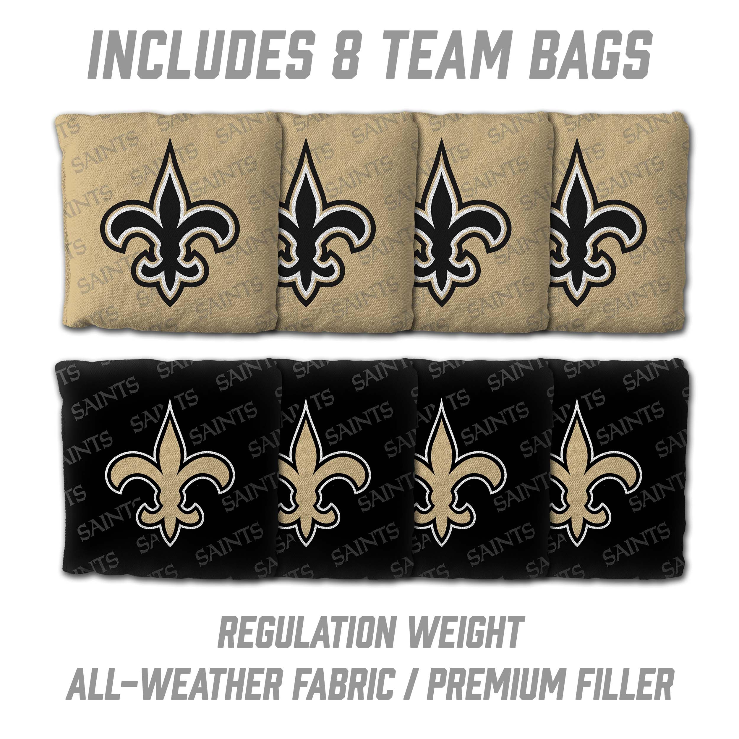 YouTheFan NFL New Orleans Saints 2’ x 3’ Wood Cornhole Game with Logo Bags - Sports Collectibles, Sports Memorabilia, Sports Fan Shop, Sports Gifts