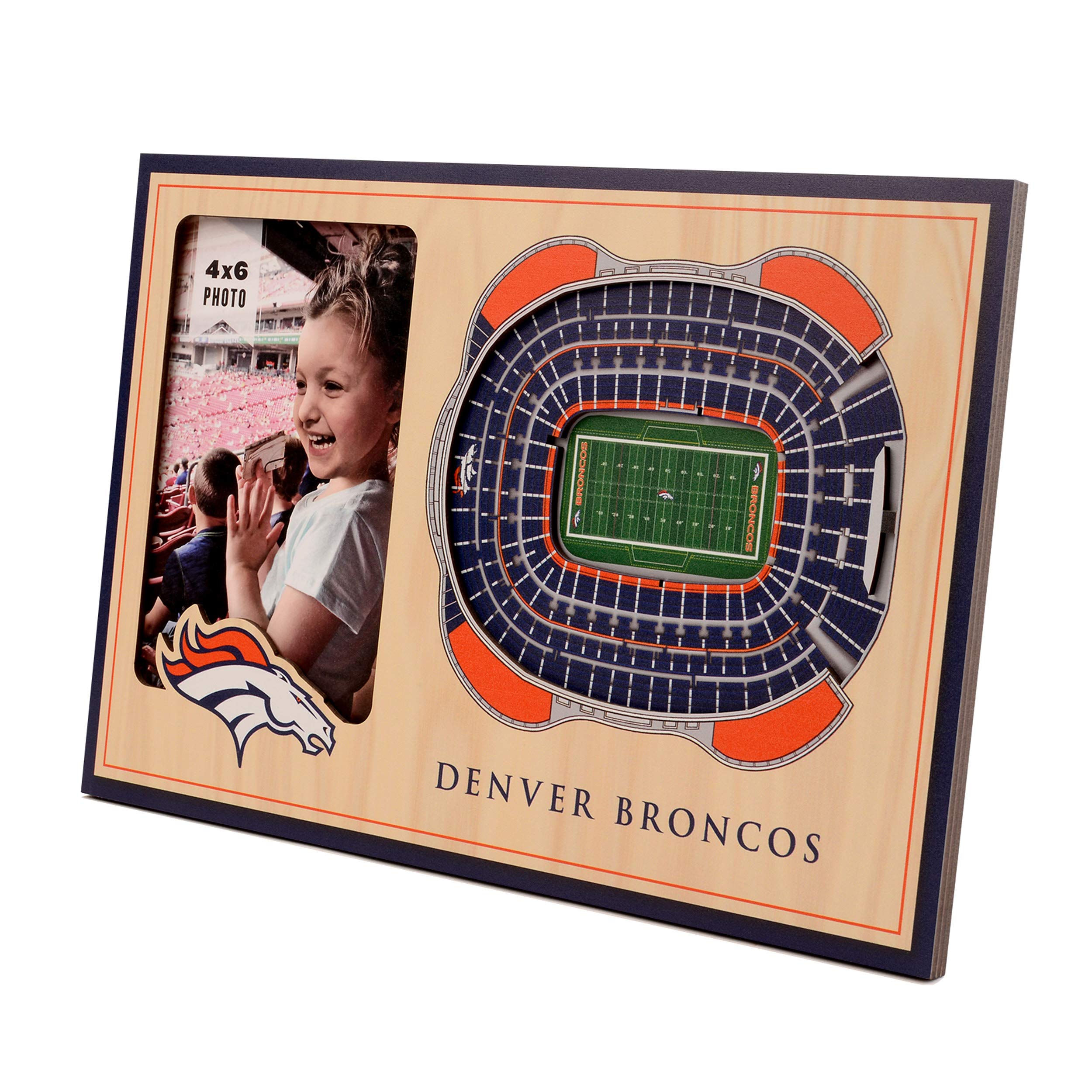 YouTheFan NFL Denver Broncos 3D StadiumViews Picture Frame - Sports Collectibles, Sports Memorabilia, Sports Fan Shop, Sports Gifts