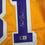 Framed Autographed/Signed Kurt Rambis 35x39 Los Angeles LA Yellow Basketball Jersey Beckett BAS COA