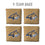 YouTheFan NCAA Montana State Bobcats Cornhole Bags - 4PK - Gold - Sports Collectibles, Sports Memorabilia, Sports Fan Shop, Sports Gifts