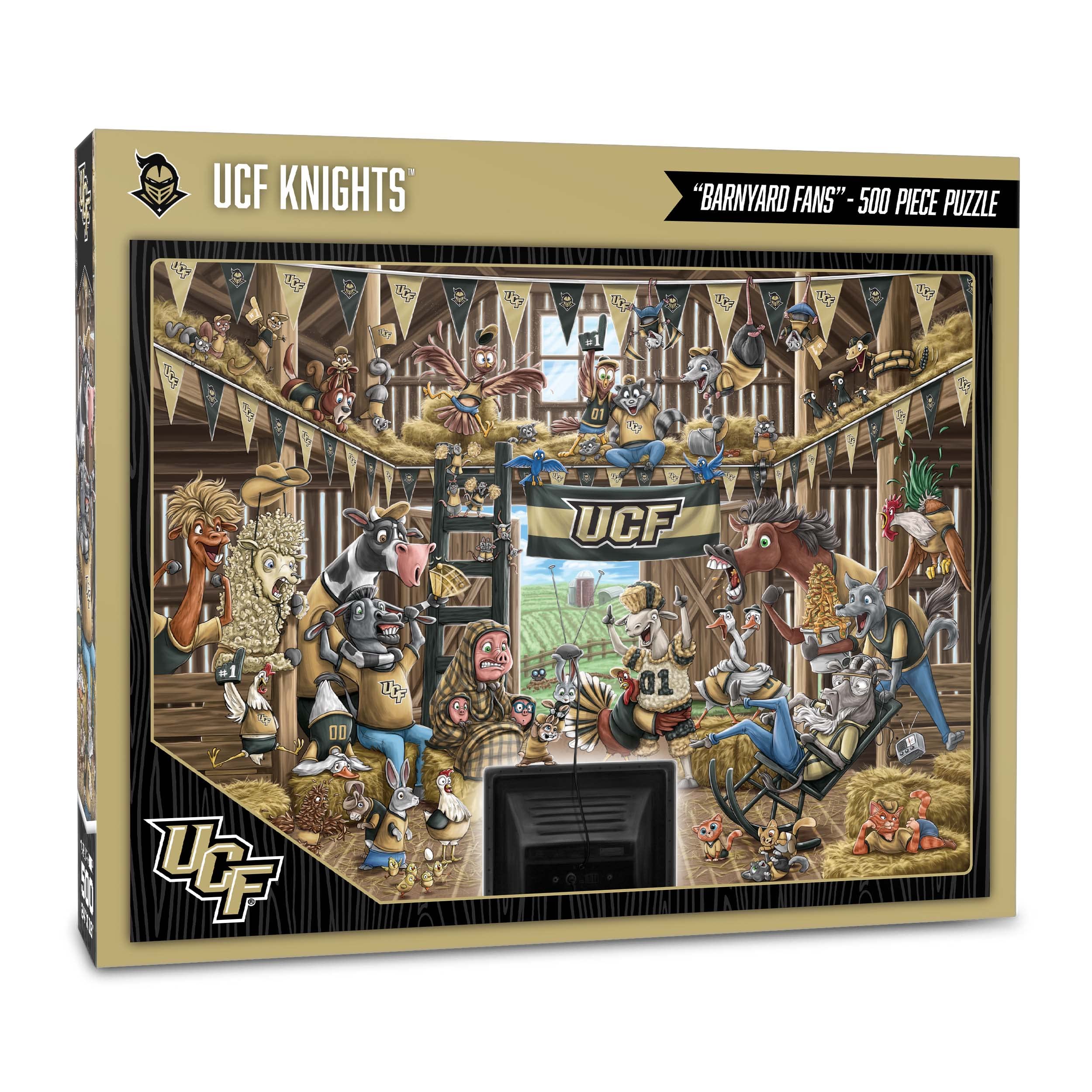 YouTheFan NCAA Central Florida Knights Barnyard Fans 500pc Puzzle - Sports Collectibles, Sports Memorabilia, Sports Fan Shop, Sports Gifts