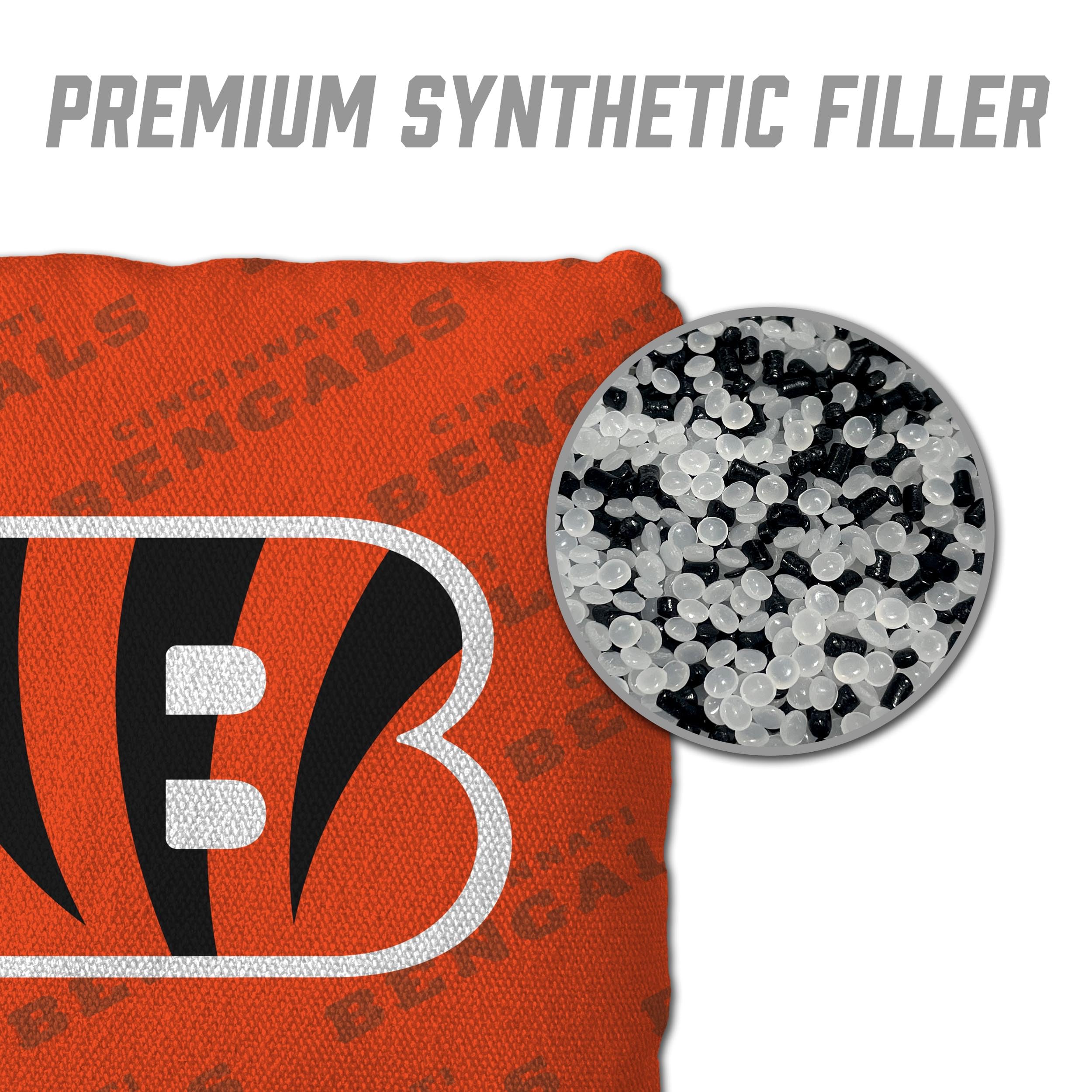 YouTheFan NFL Cincinnati Bengals Cornhole Bags - 4PK - Orange - Sports Collectibles, Sports Memorabilia, Sports Fan Shop, Sports Gifts