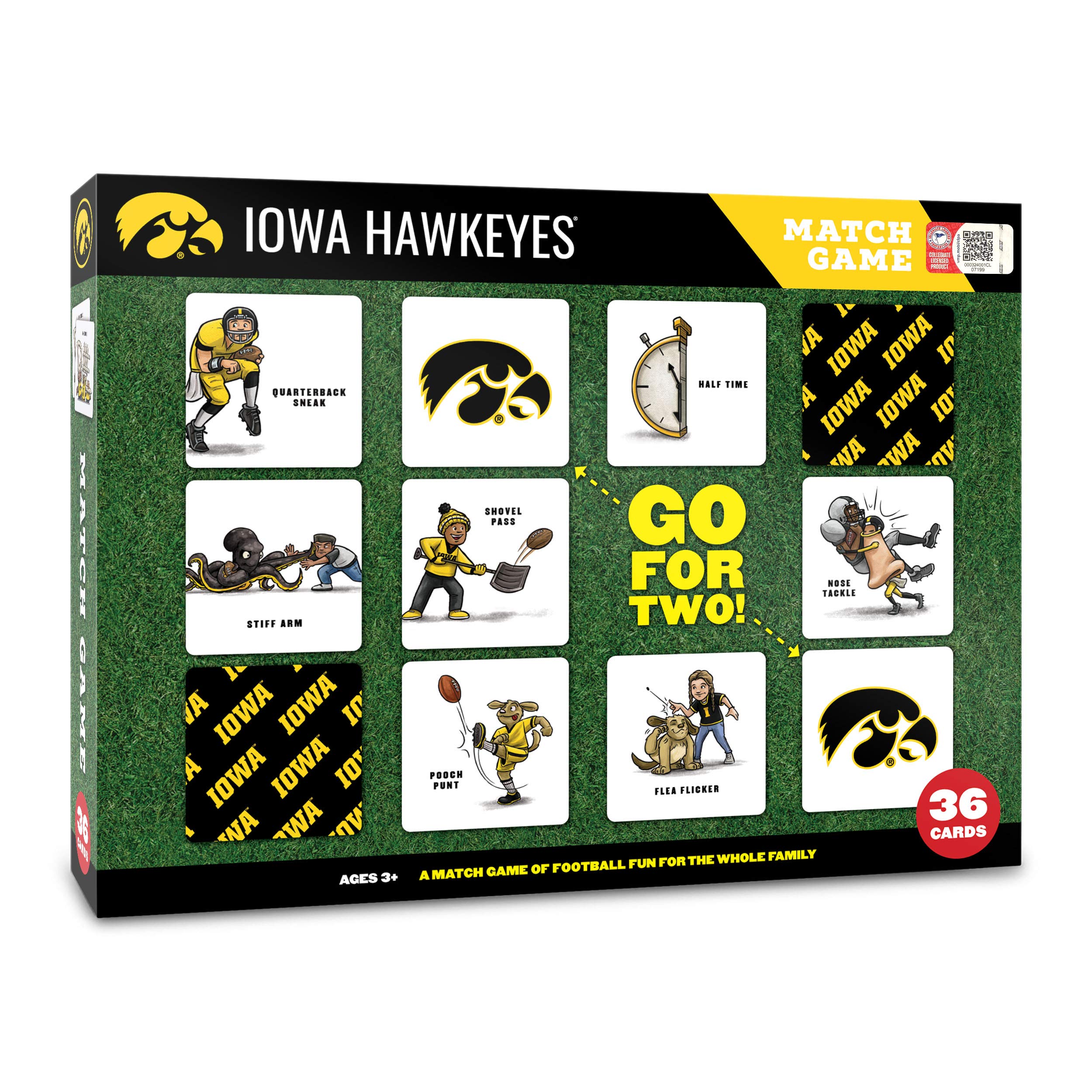 YouTheFan NCAA Iowa Hawkeyes Licensed Memory Match Game - Sports Collectibles, Sports Memorabilia, Sports Fan Shop, Sports Gifts