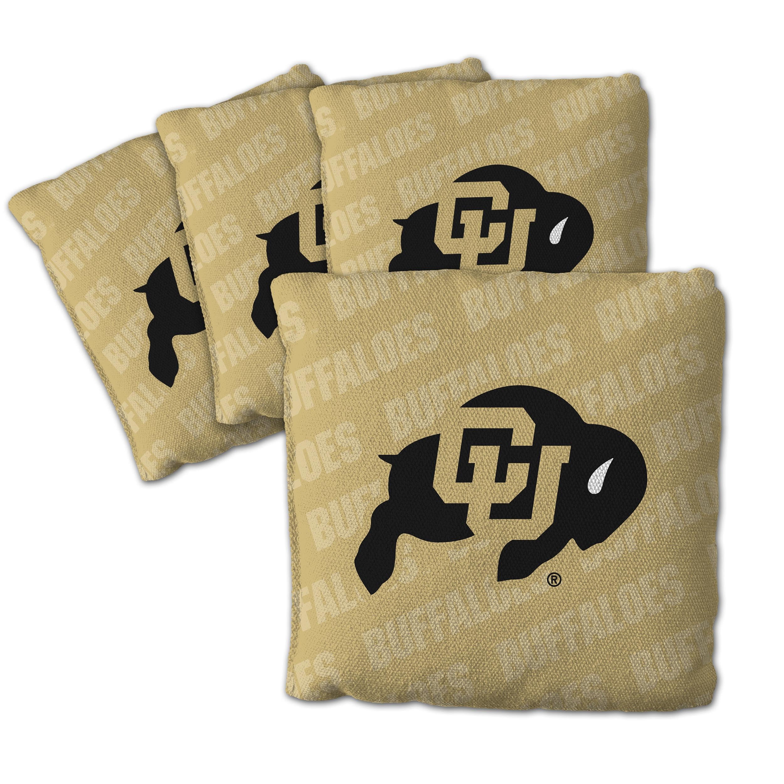 YouTheFan NCAA Colorado Buffaloes Cornhole Bags - 4PK - Gold - Sports Collectibles, Sports Memorabilia, Sports Fan Shop, Sports Gifts