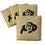 YouTheFan NCAA Colorado Buffaloes Cornhole Bags - 4PK - Gold - Sports Collectibles, Sports Memorabilia, Sports Fan Shop, Sports Gifts