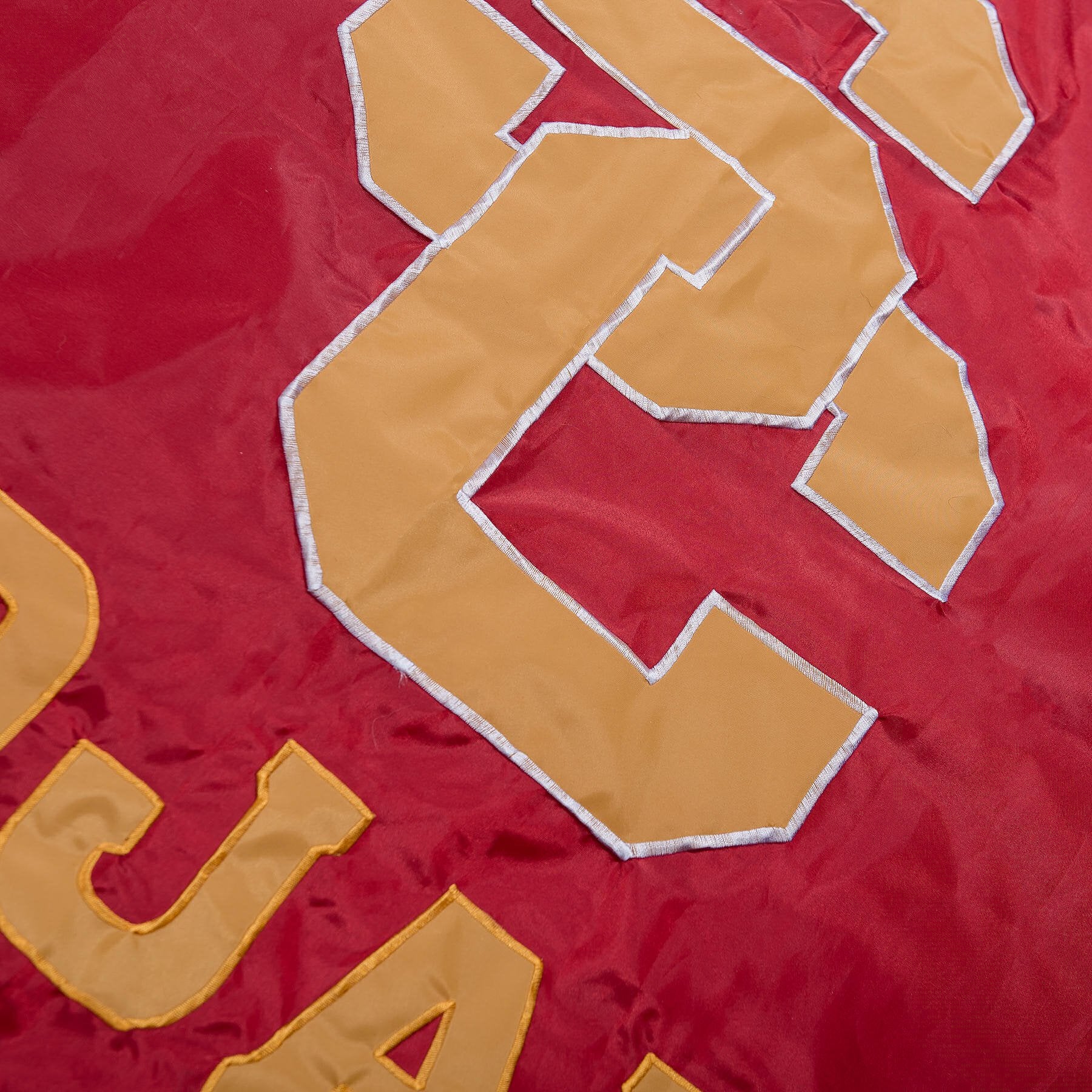 College Flags & Banners Co. USC Trojans Embroidered and Stitched Nylon Flag - Sports Collectibles, Sports Memorabilia, Sports Fan Shop, Sports Gifts