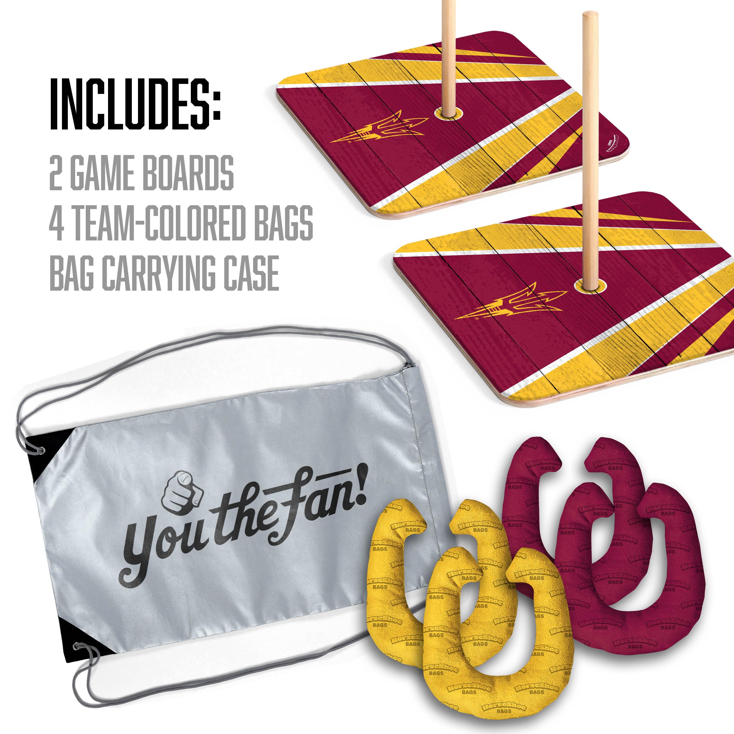 YouTheFan NCAA Arizona State Sun Devils Horseshoe Bags - Sports Collectibles, Sports Memorabilia, Sports Fan Shop, Sports Gifts