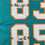 Framed Autographed/Signed Marks Brothers Mark Clayton & Mark Duper 35x39 Miami Teal Football Jersey JSA COA