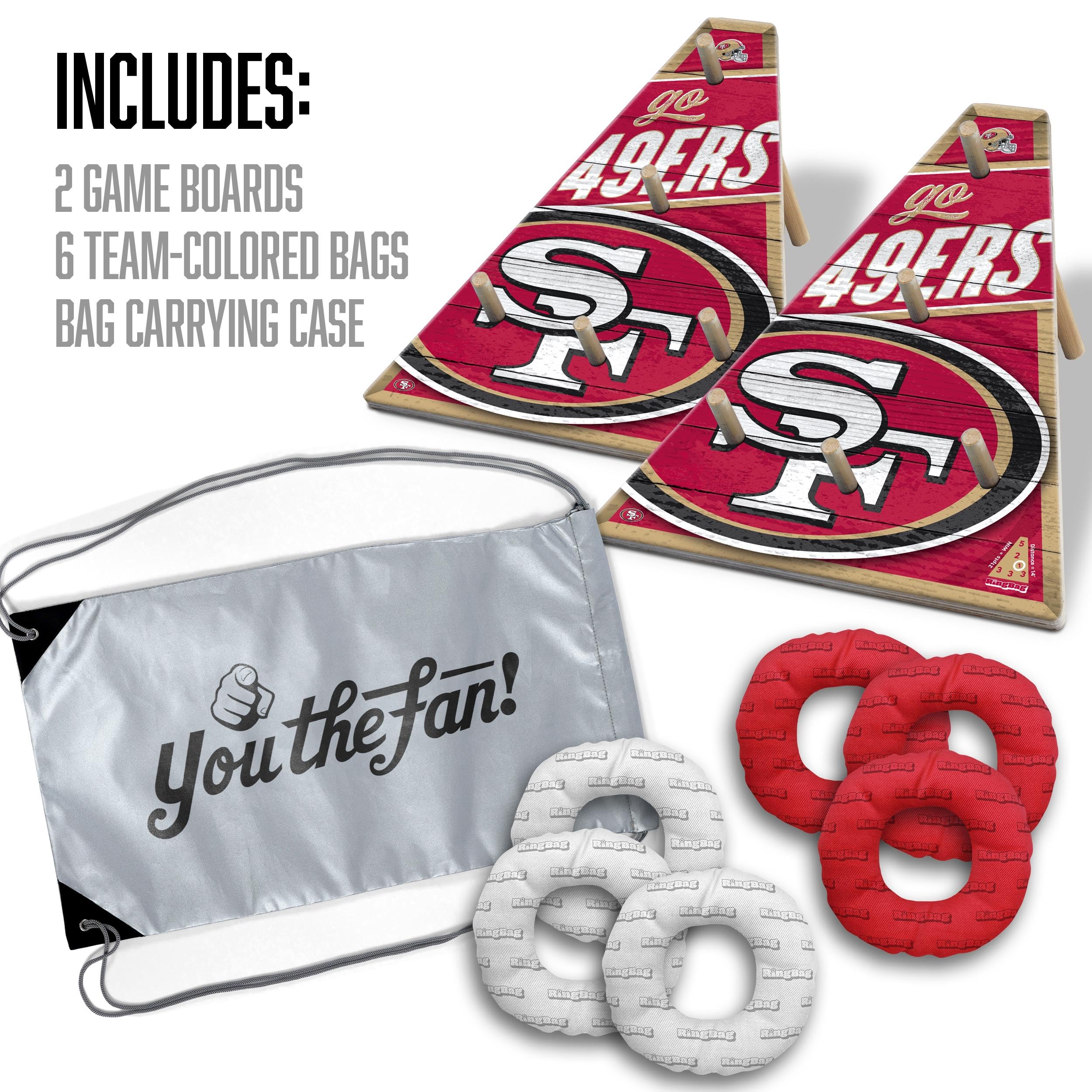 YouTheFan NFL San Francisco 49ers RingBag - Sports Collectibles, Sports Memorabilia, Sports Fan Shop, Sports Gifts
