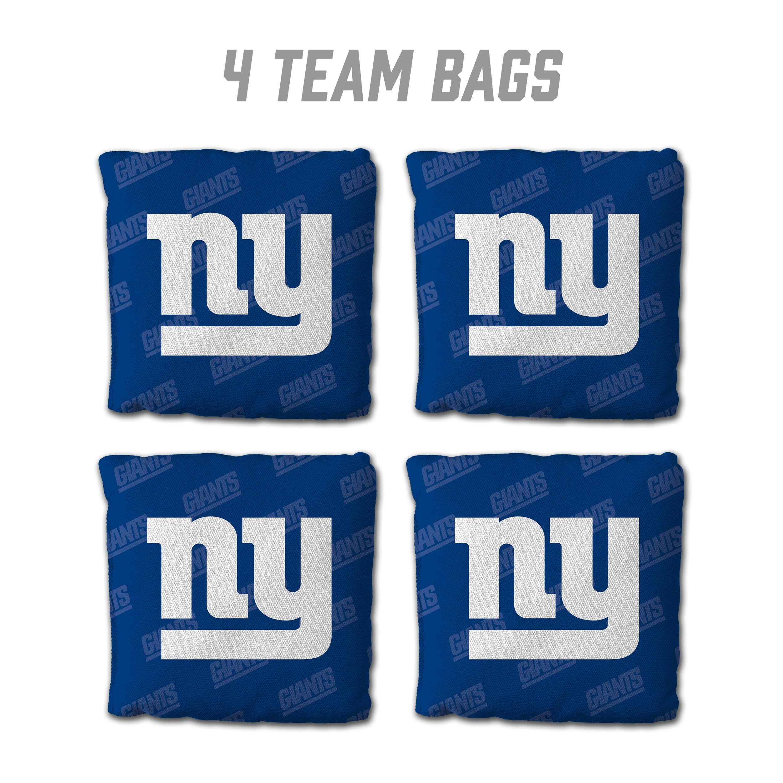 YouTheFan NFL New York Giants Cornhole Bags - 4PK - Blue - Sports Collectibles, Sports Memorabilia, Sports Fan Shop, Sports Gifts