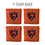 YouTheFan NFL Chicago Bears Cornhole Bags - 4PK - Orange - Sports Collectibles, Sports Memorabilia, Sports Fan Shop, Sports Gifts
