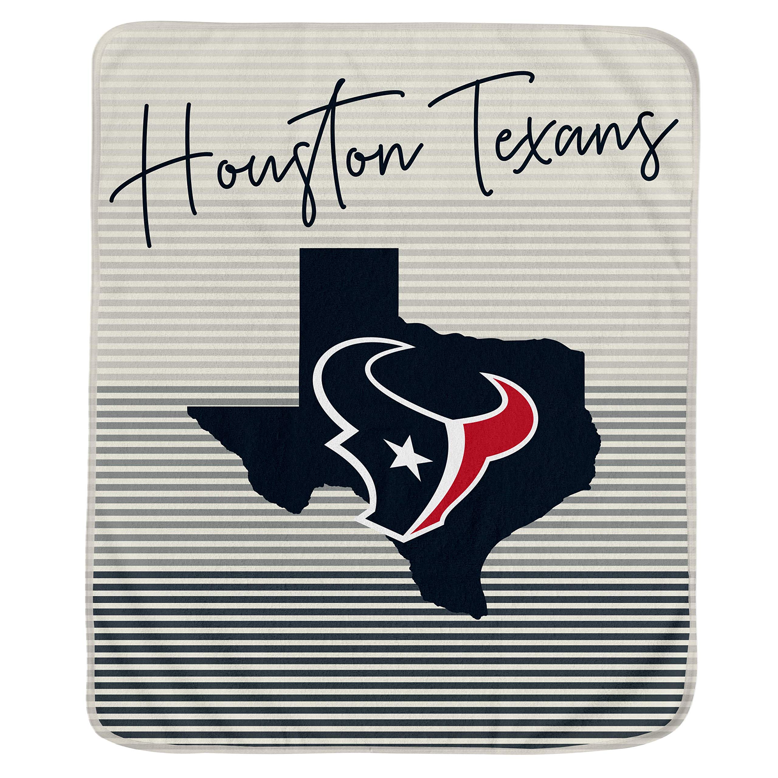 Pegasus Sports NFL Ultra Fleece State Stripe Blanket- Houston Texans, Team Color, 60x70 - Sports Gifts, Sports Memorabilia, Sports Collectibles, Fan Shop