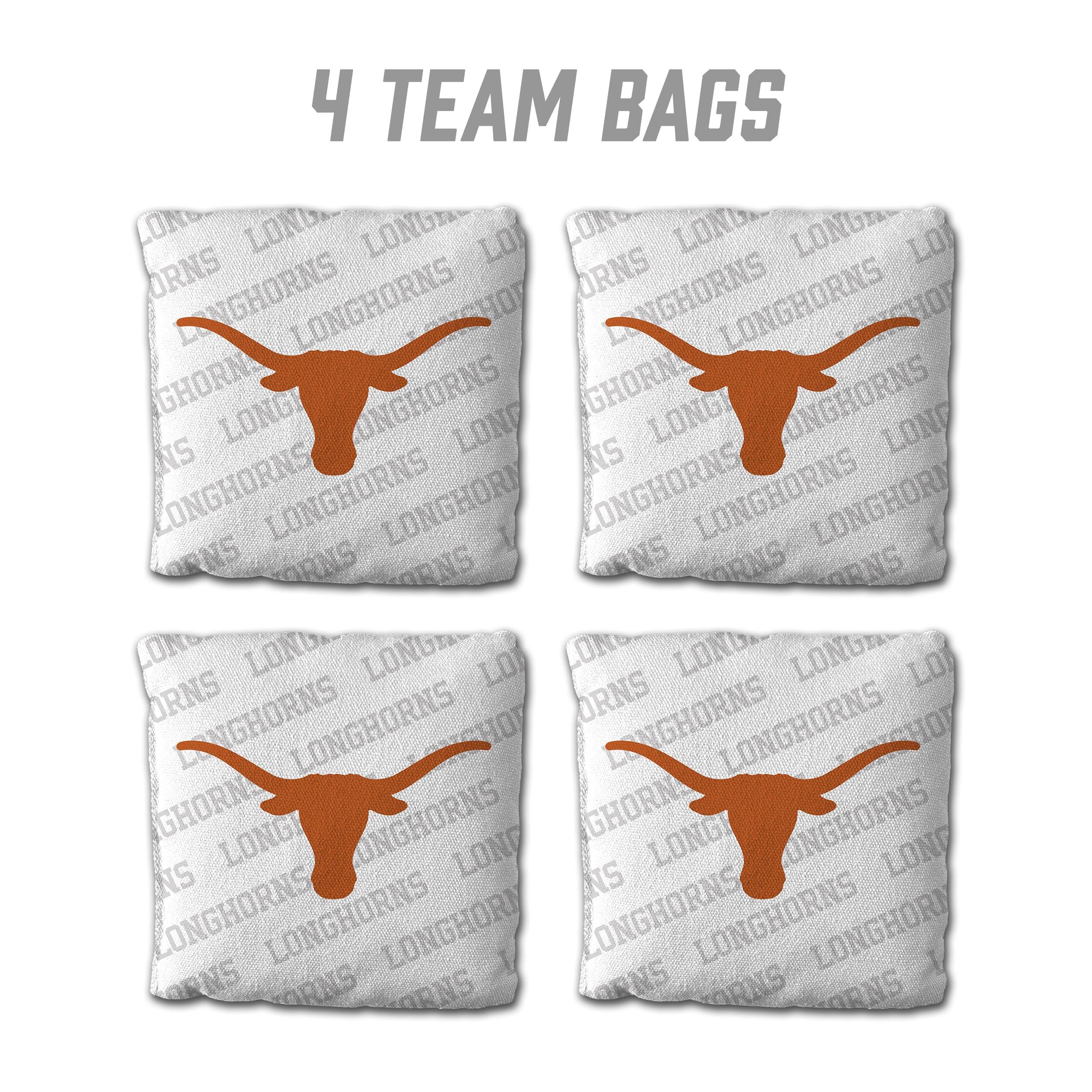 YouTheFan NCAA Texas Longhorns Cornhole Bags - 4PK - White - Sports Collectibles, Sports Memorabilia, Sports Fan Shop, Sports Gifts