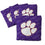 YouTheFan NCAA Clemson Tigers Cornhole Bags - 4PK - Purple - Sports Collectibles, Sports Memorabilia, Sports Fan Shop, Sports Gifts