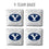 YouTheFan NCAA BYU Cougars Cornhole Bags - 4PK - White - Sports Collectibles, Sports Memorabilia, Sports Fan Shop, Sports Gifts