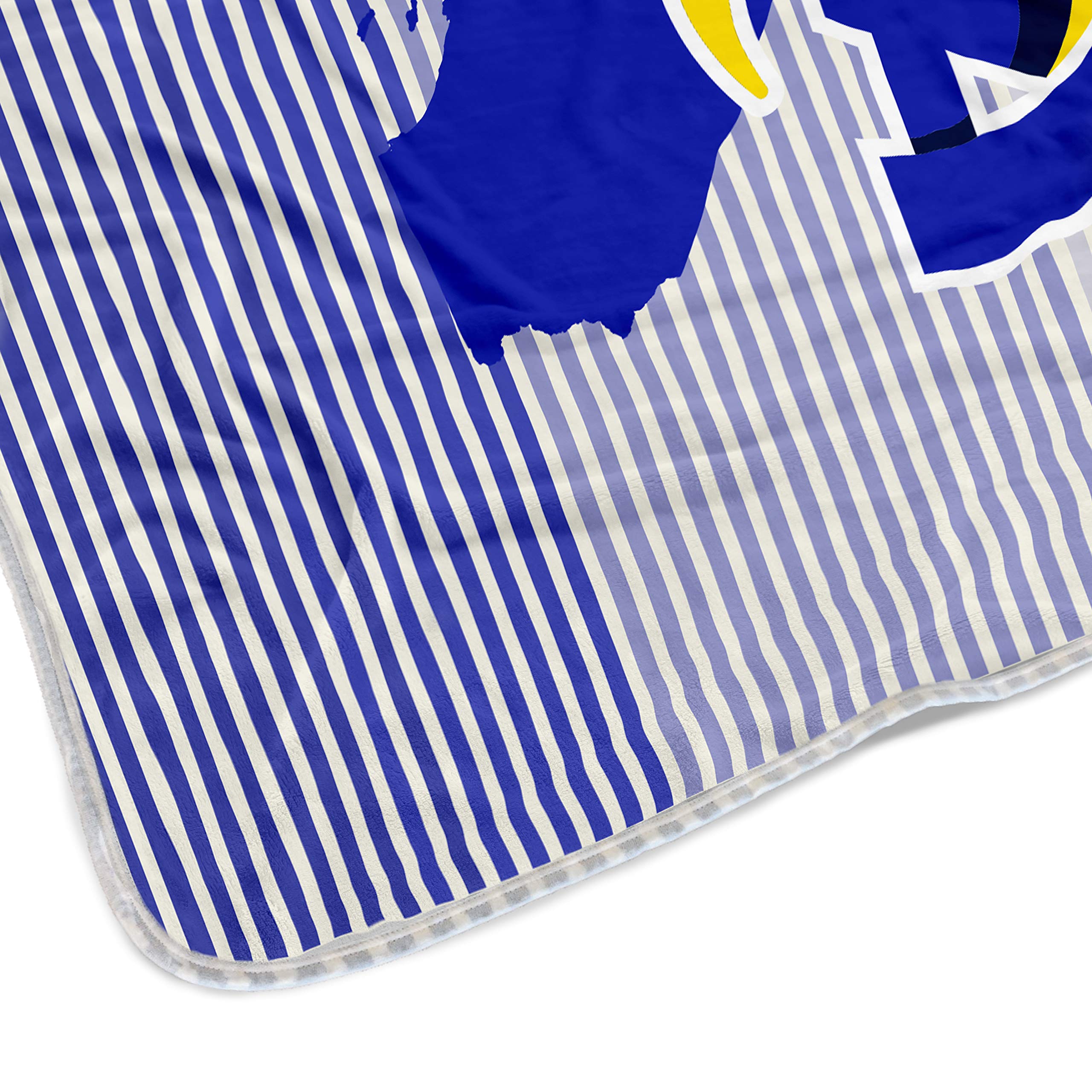 Pegasus Sports NFL Ultra Fleece State Stripe Blanket- Los Angeles Rams, Team Color, 60x70 - Sports Gifts, Sports Memorabilia, Sports Collectibles, Fan Shop