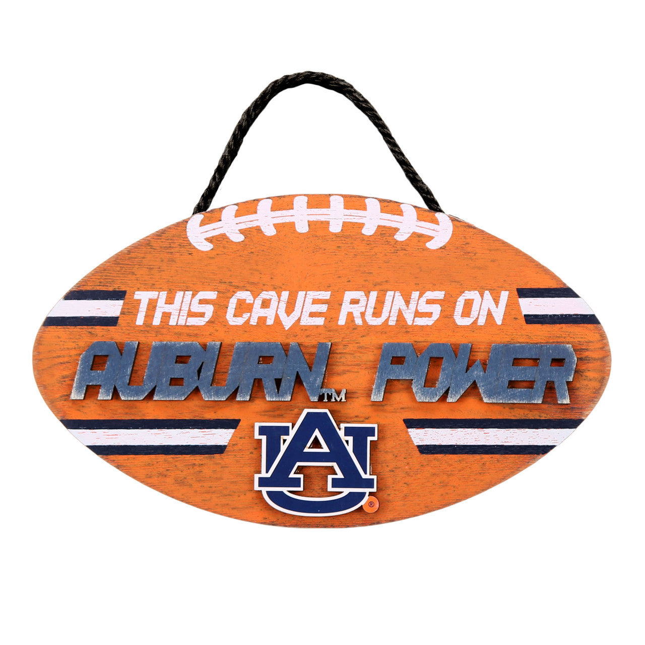 Auburn Tigers Sign Wood Football Power Design - Sports Collectibles, Sports Memorabilia, Sports Fan Shop, Sports Gifts