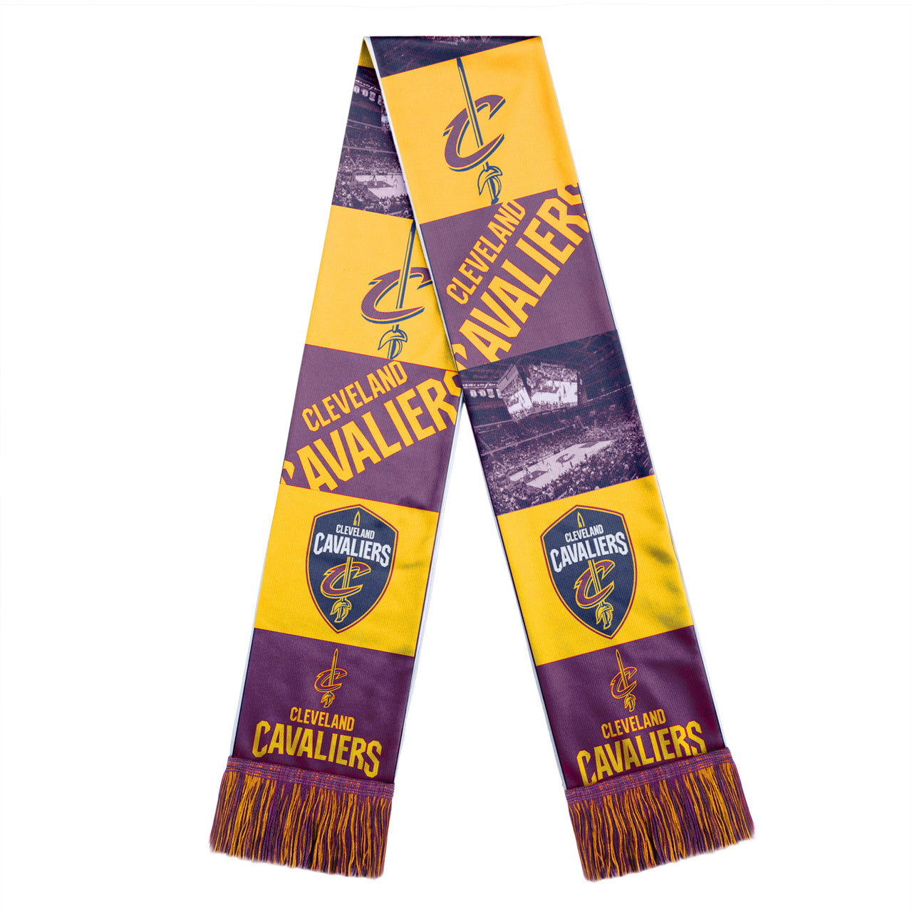 Cleveland Cavaliers Scarf Printed Bar Design - Sports Collectibles, Sports Memorabilia, Sports Fan Shop, Sports Gifts