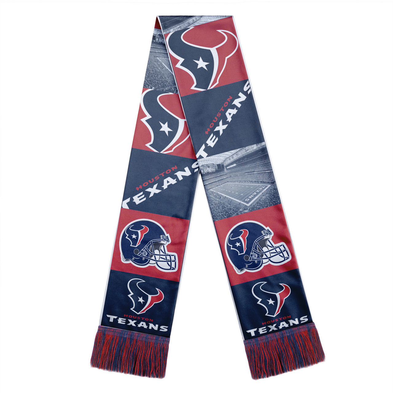 Houston Texans Scarf Printed Bar Design - Sports Collectibles, Sports Memorabilia, Sports Fan Shop, Sports Gifts