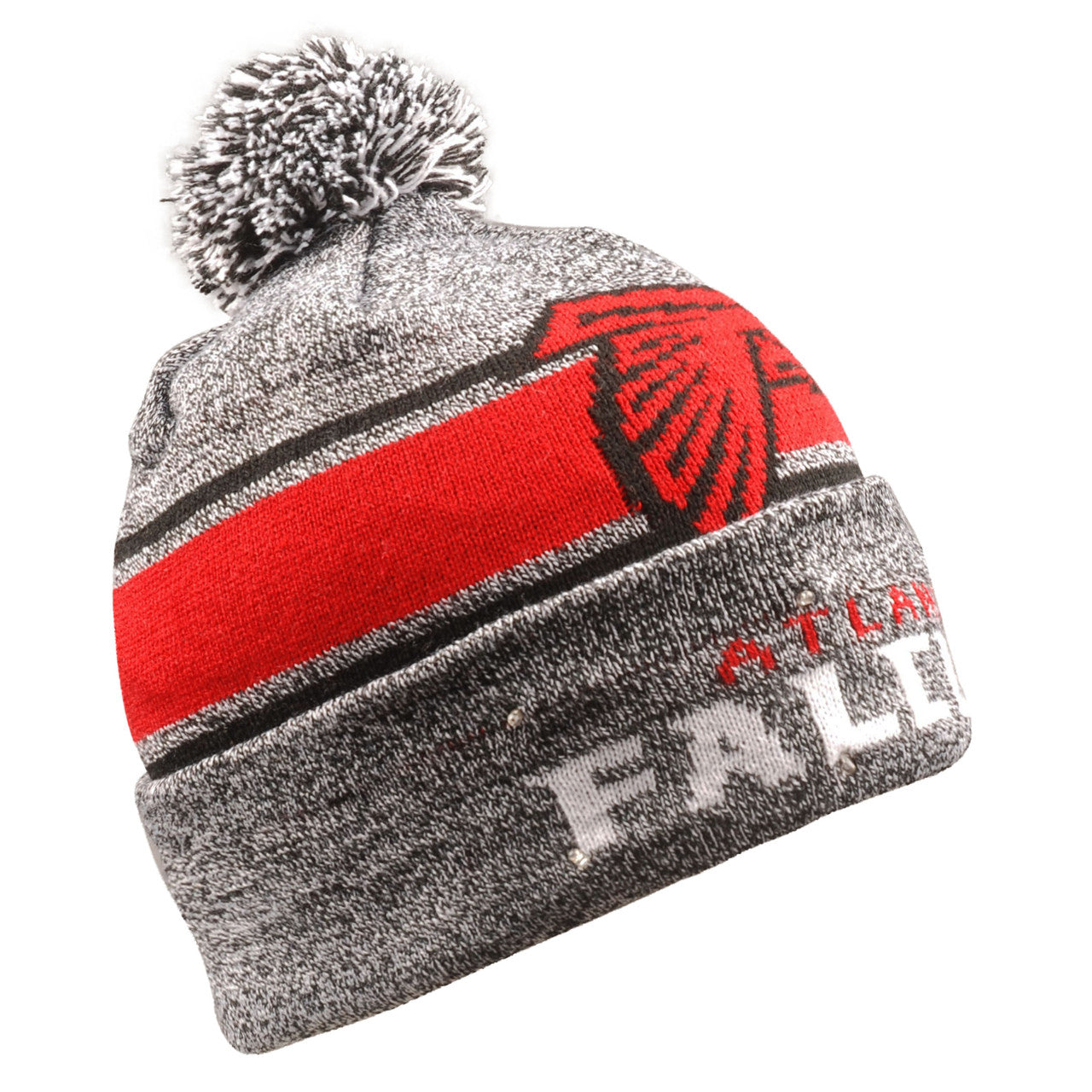 Atlanta Falcons Beanie Gray Stripe Light Up - Sports Collectibles, Sports Memorabilia, Sports Fan Shop, Sports Gifts