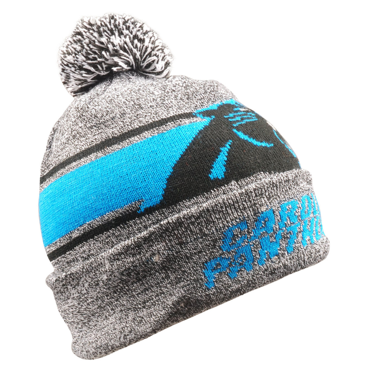 Carolina Panthers Beanie Gray Stripe Light Up - Sports Collectibles, Sports Memorabilia, Sports Fan Shop, Sports Gifts