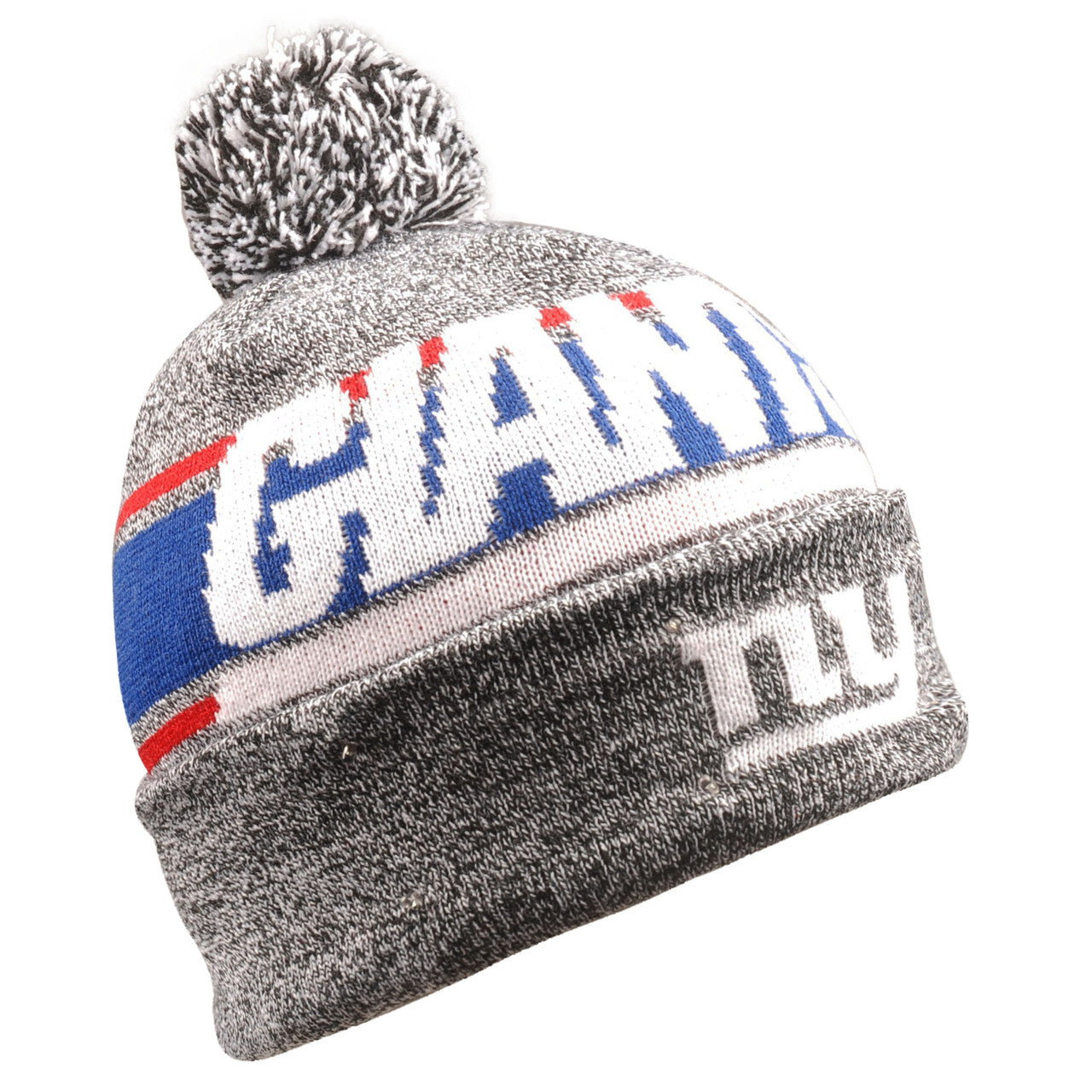 New York Giants Beanie Gray Stripe Light Up - Sports Collectibles, Sports Memorabilia, Sports Fan Shop, Sports Gifts