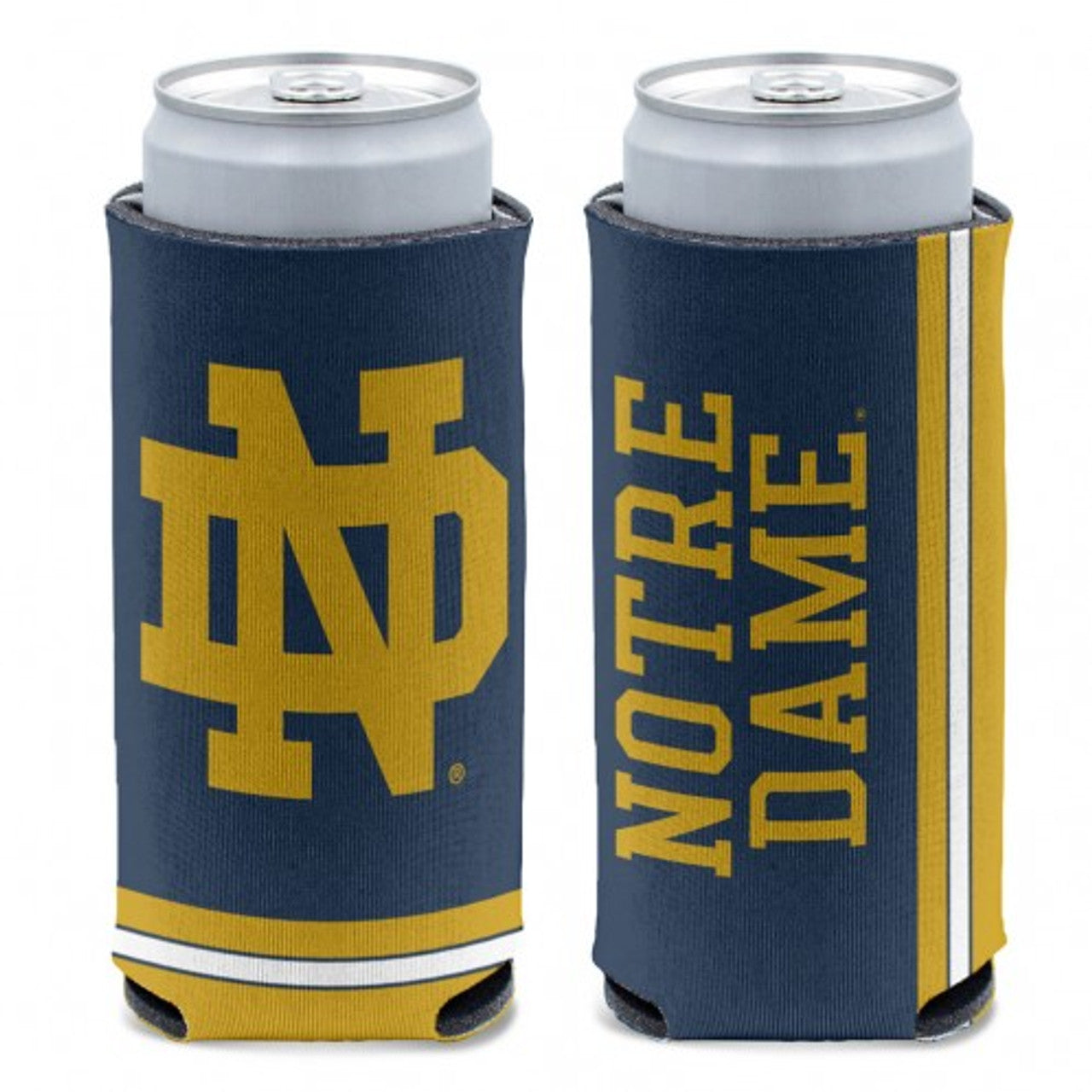 Notre Dame Fighting Irish Can Cooler Slim Can Design - Sports Collectibles, Sports Memorabilia, Sports Fan Shop, Sports Gifts