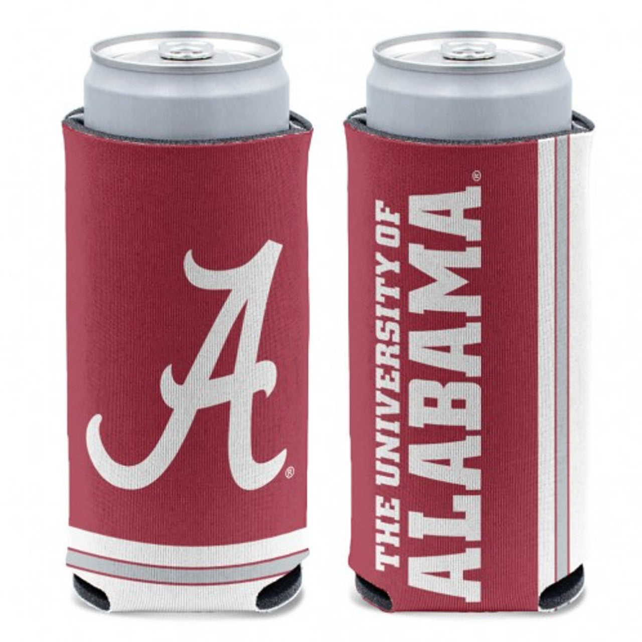 Alabama Crimson Tide Can Cooler Slim Can Design - Sports Collectibles, Sports Memorabilia, Sports Fan Shop, Sports Gifts