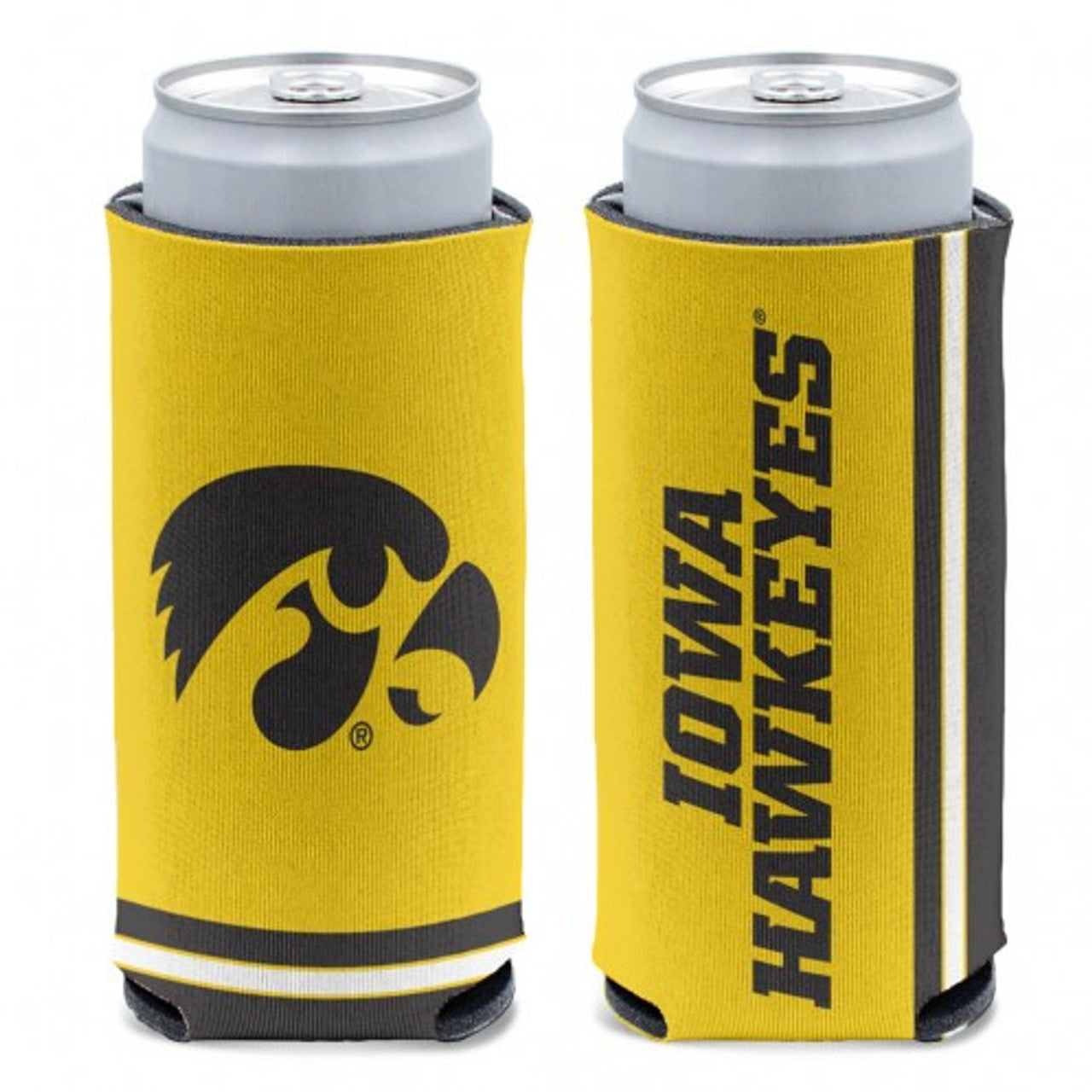 Iowa Hawkeyes Can Cooler Slim Can Design - Sports Collectibles, Sports Memorabilia, Sports Fan Shop, Sports Gifts