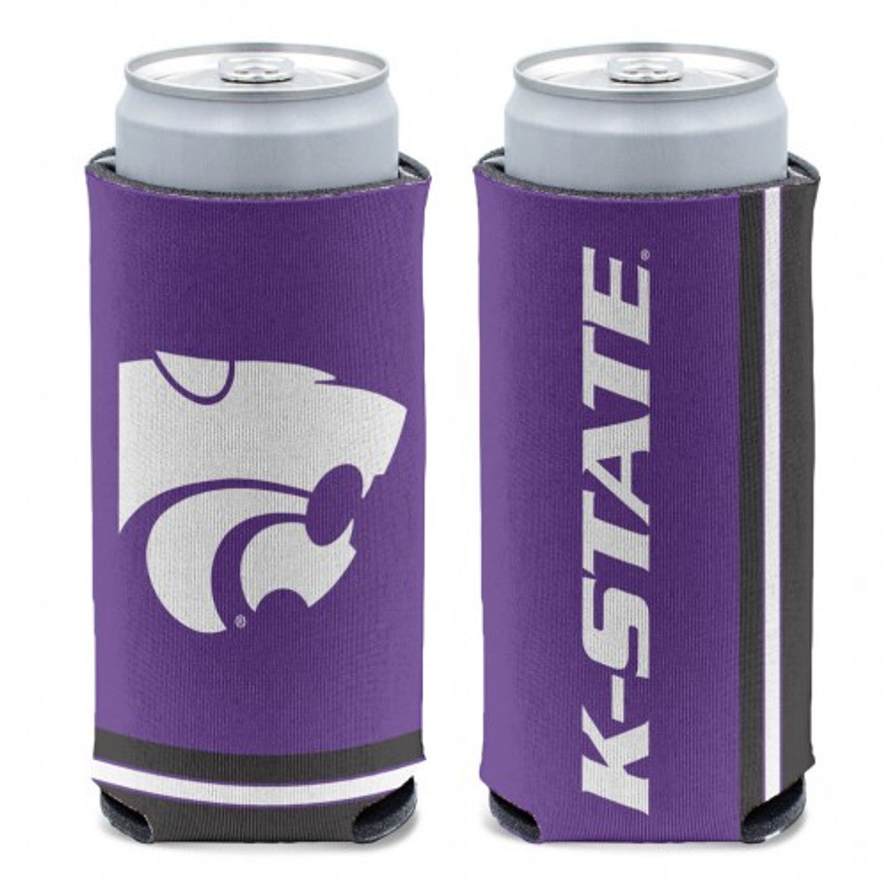 Kansas State Wildcats Can Cooler Slim Can Design - Sports Collectibles, Sports Memorabilia, Sports Fan Shop, Sports Gifts