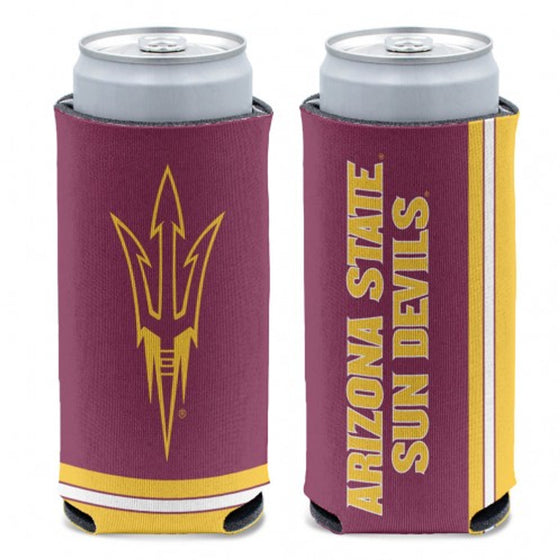 Arizona State Sun Devils Can Cooler Slim Can Design - Sports Collectibles, Sports Memorabilia, Sports Fan Shop, Sports Gifts