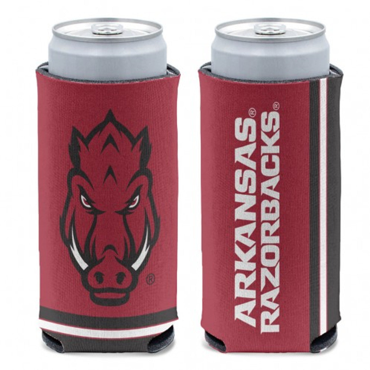 Arkansas Razorbacks Can Cooler Slim Can Design - Sports Collectibles, Sports Memorabilia, Sports Fan Shop, Sports Gifts