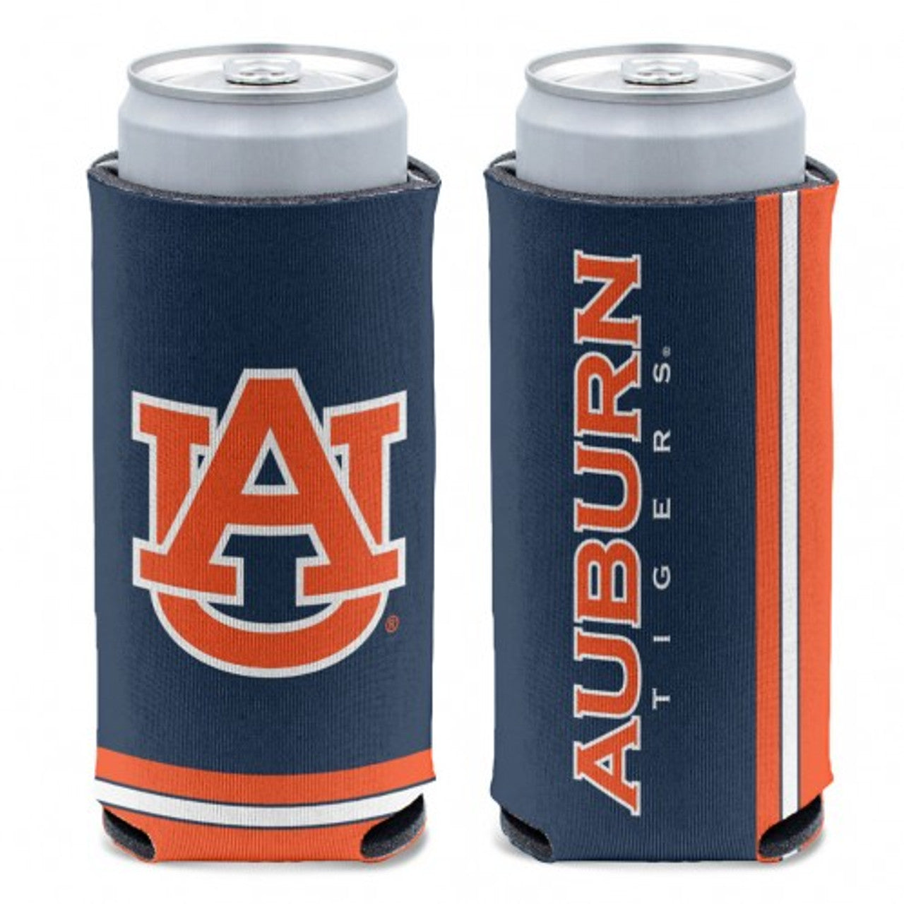 Auburn Tigers Can Cooler Slim Can Design - Sports Collectibles, Sports Memorabilia, Sports Fan Shop, Sports Gifts