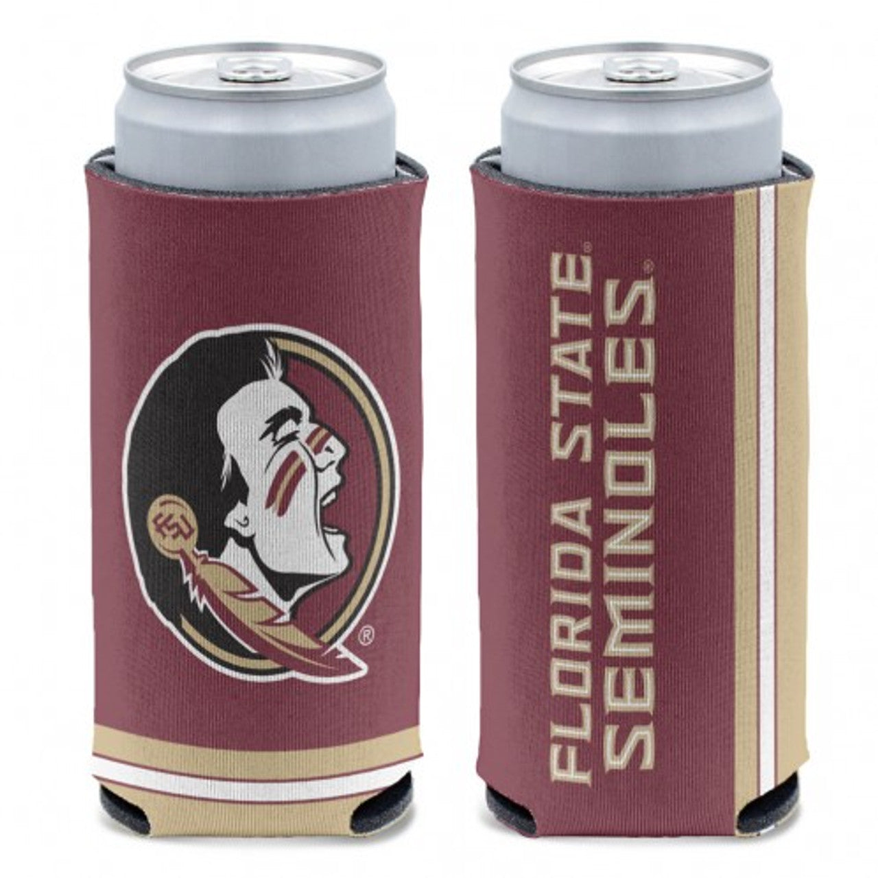Florida State Seminoles Can Cooler Slim Can Design - Sports Collectibles, Sports Memorabilia, Sports Fan Shop, Sports Gifts
