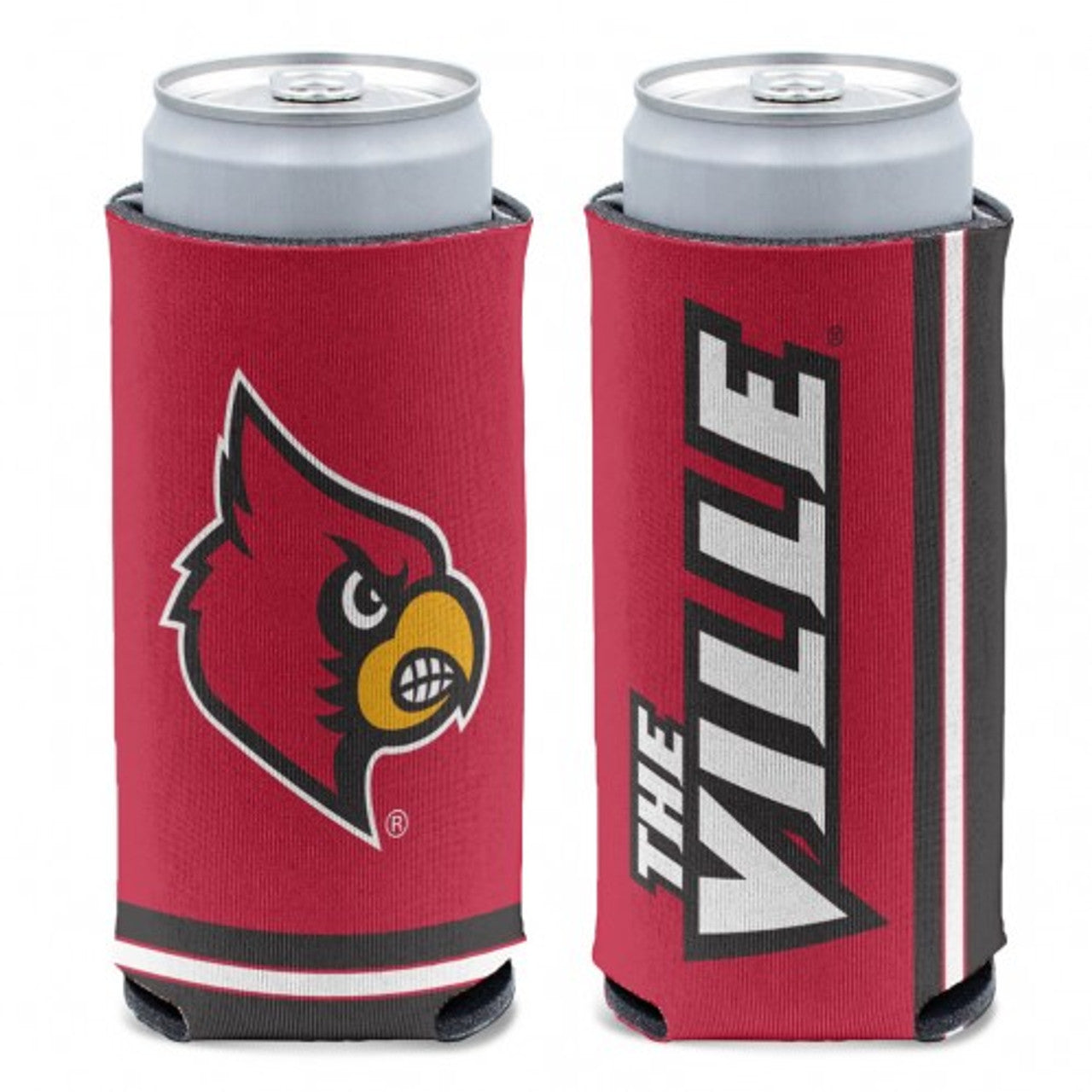 Louisville Cardinals Can Cooler Slim Can Design - Sports Collectibles, Sports Memorabilia, Sports Fan Shop, Sports Gifts