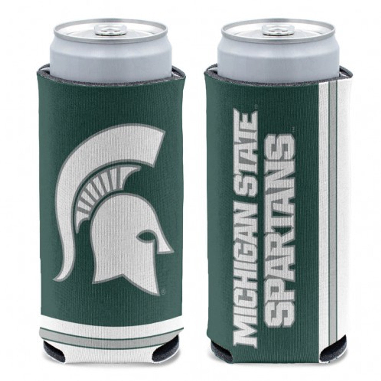 Michigan State Spartans Can Cooler Slim Can Design - Sports Collectibles, Sports Memorabilia, Sports Fan Shop, Sports Gifts
