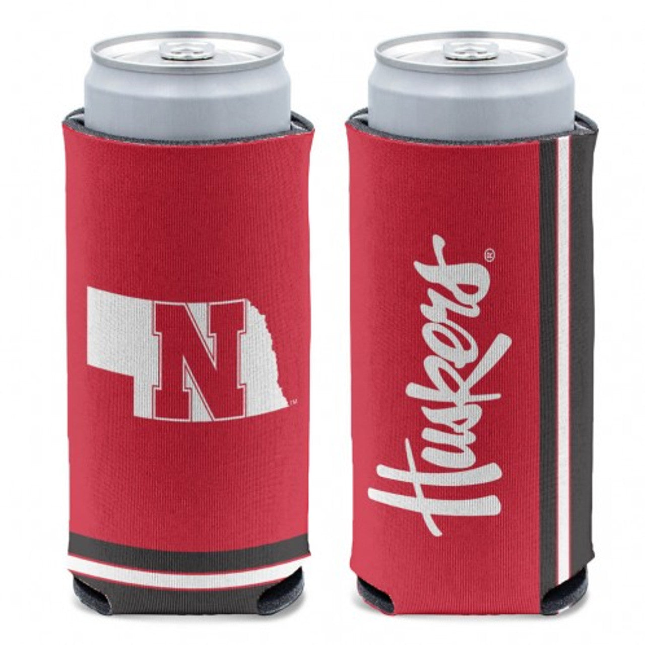 Nebraska Cornhuskers Can Cooler Slim Can Design - Sports Collectibles, Sports Memorabilia, Sports Fan Shop, Sports Gifts